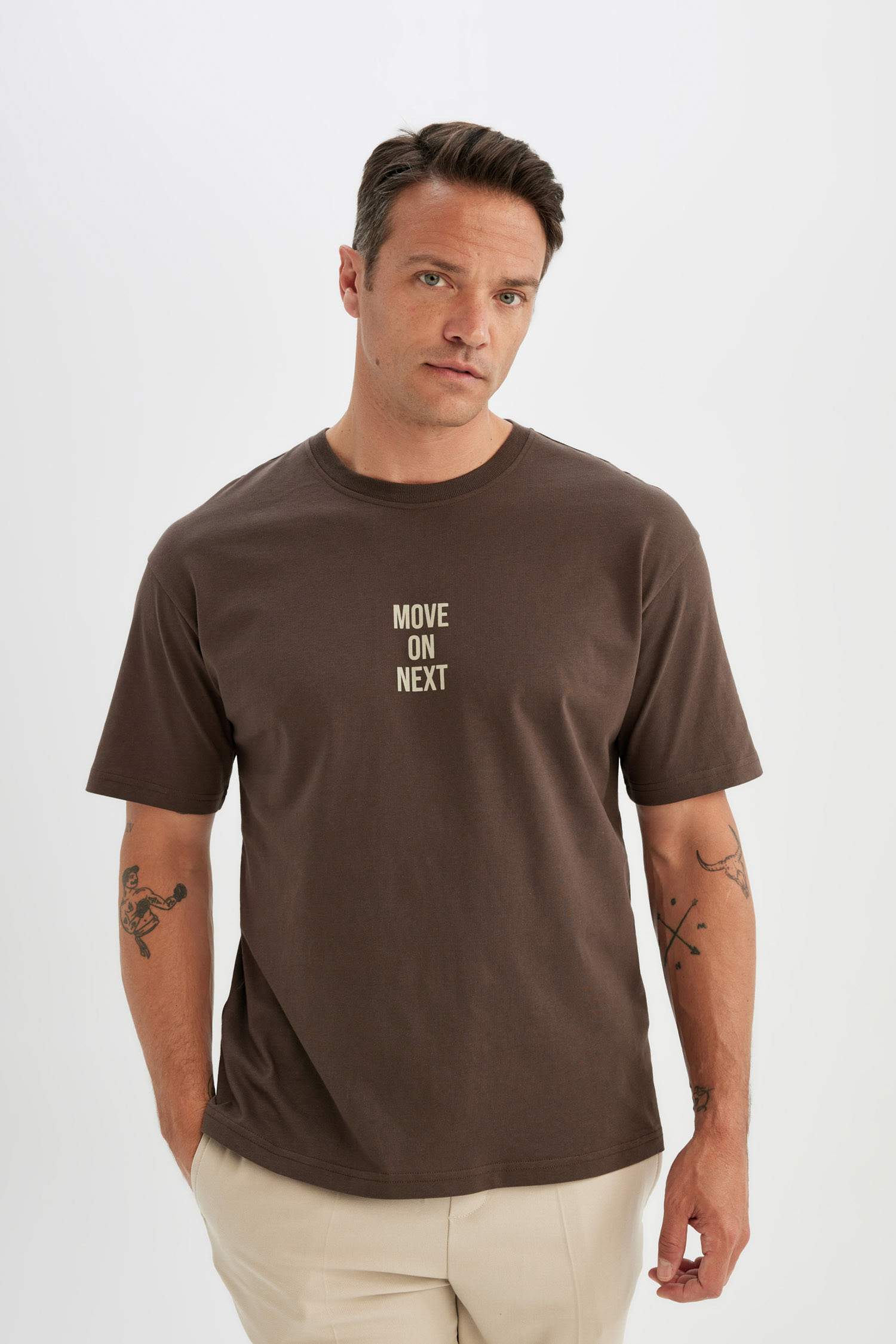 Relax Fit Crew Neck Short Sleeve T-Shirt