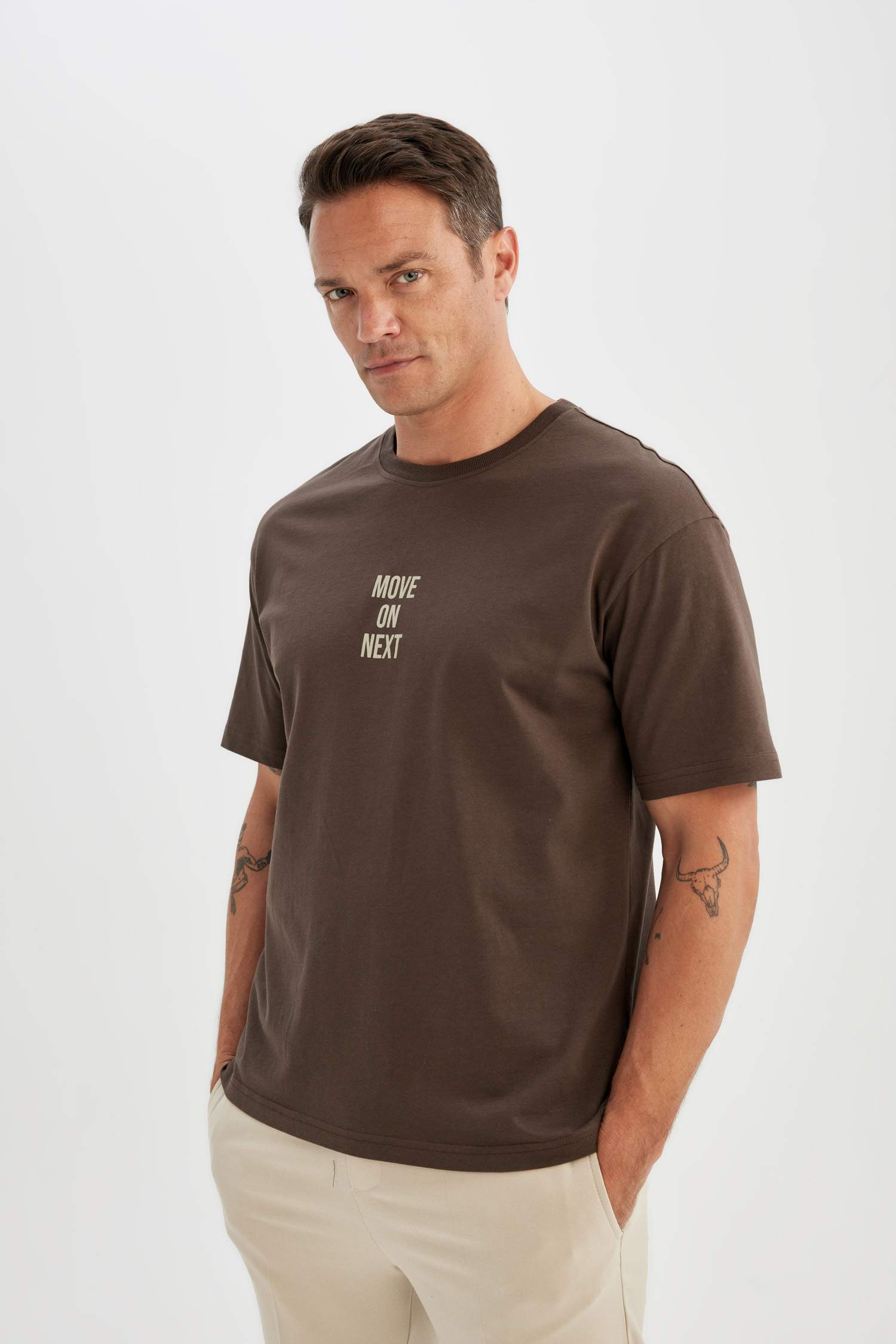 Relax Fit Crew Neck Short Sleeve T-Shirt