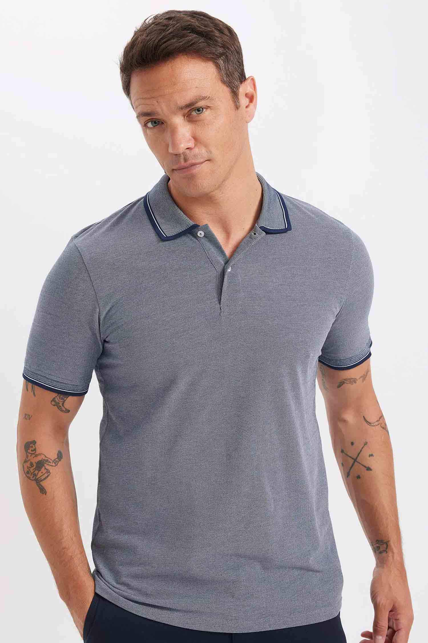 Slim Fit Polo Cotton T-Shirt