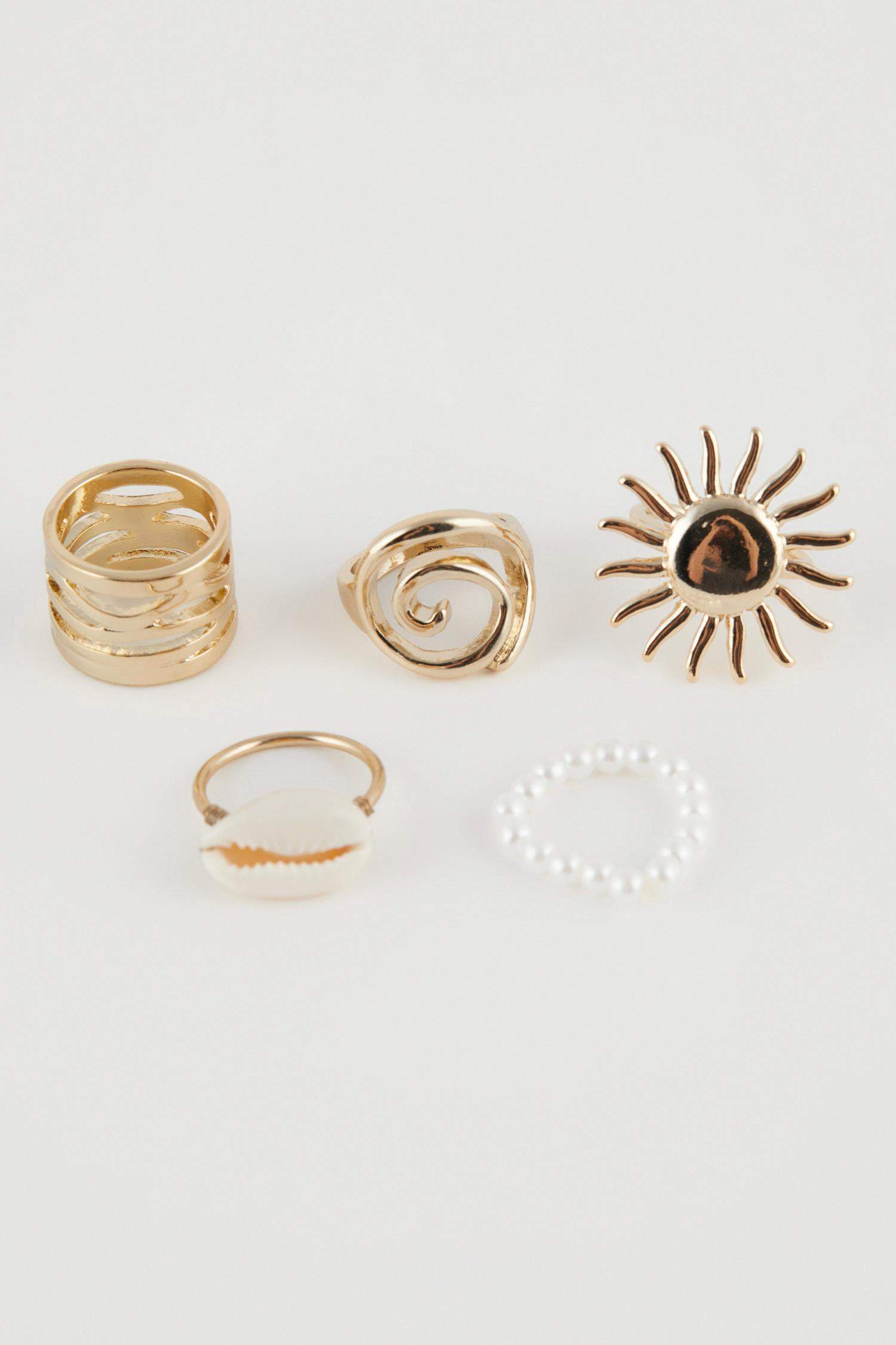 Woman 5 Piece Rings
