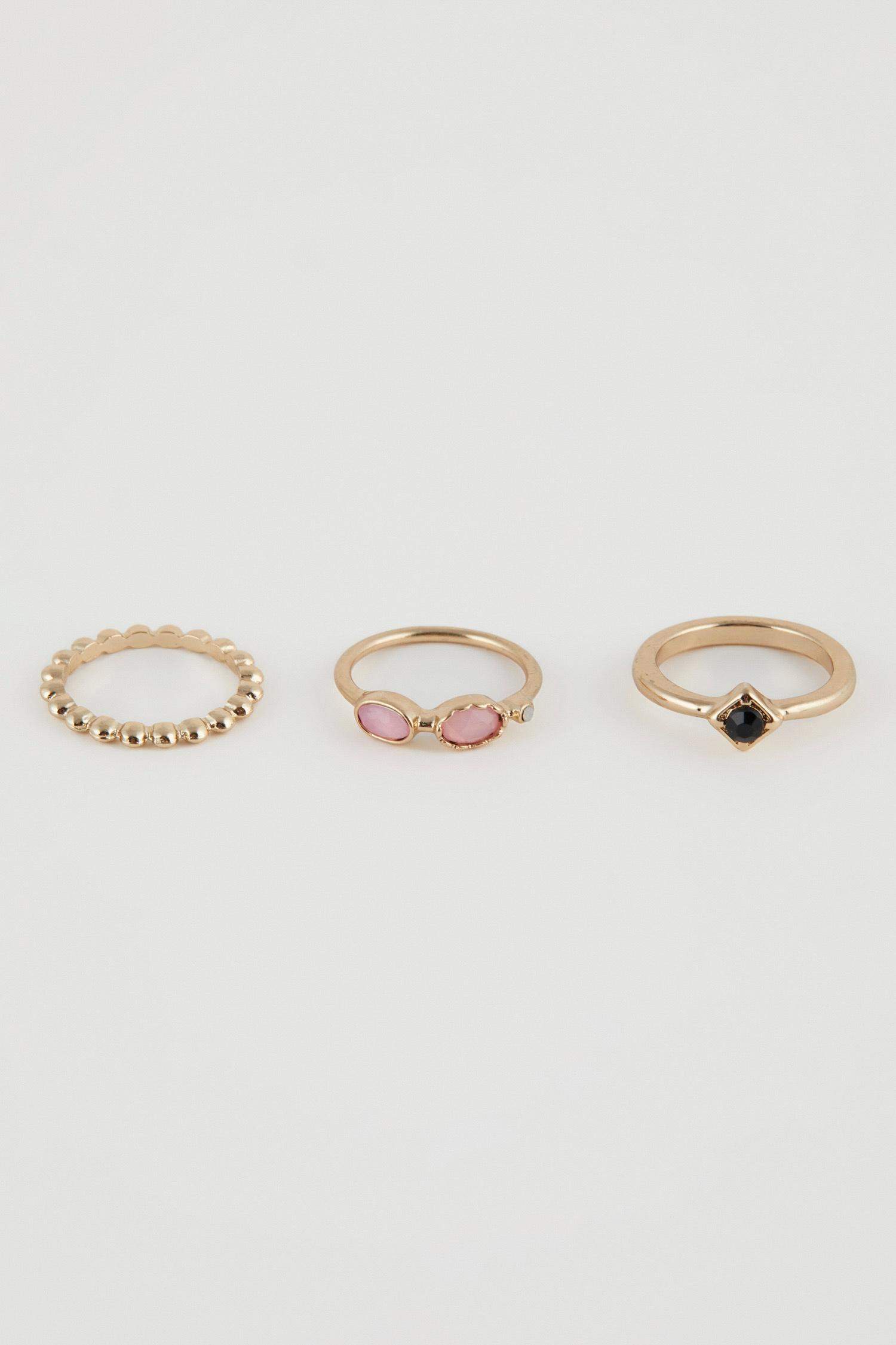 Lot de 3 bagues pour femme