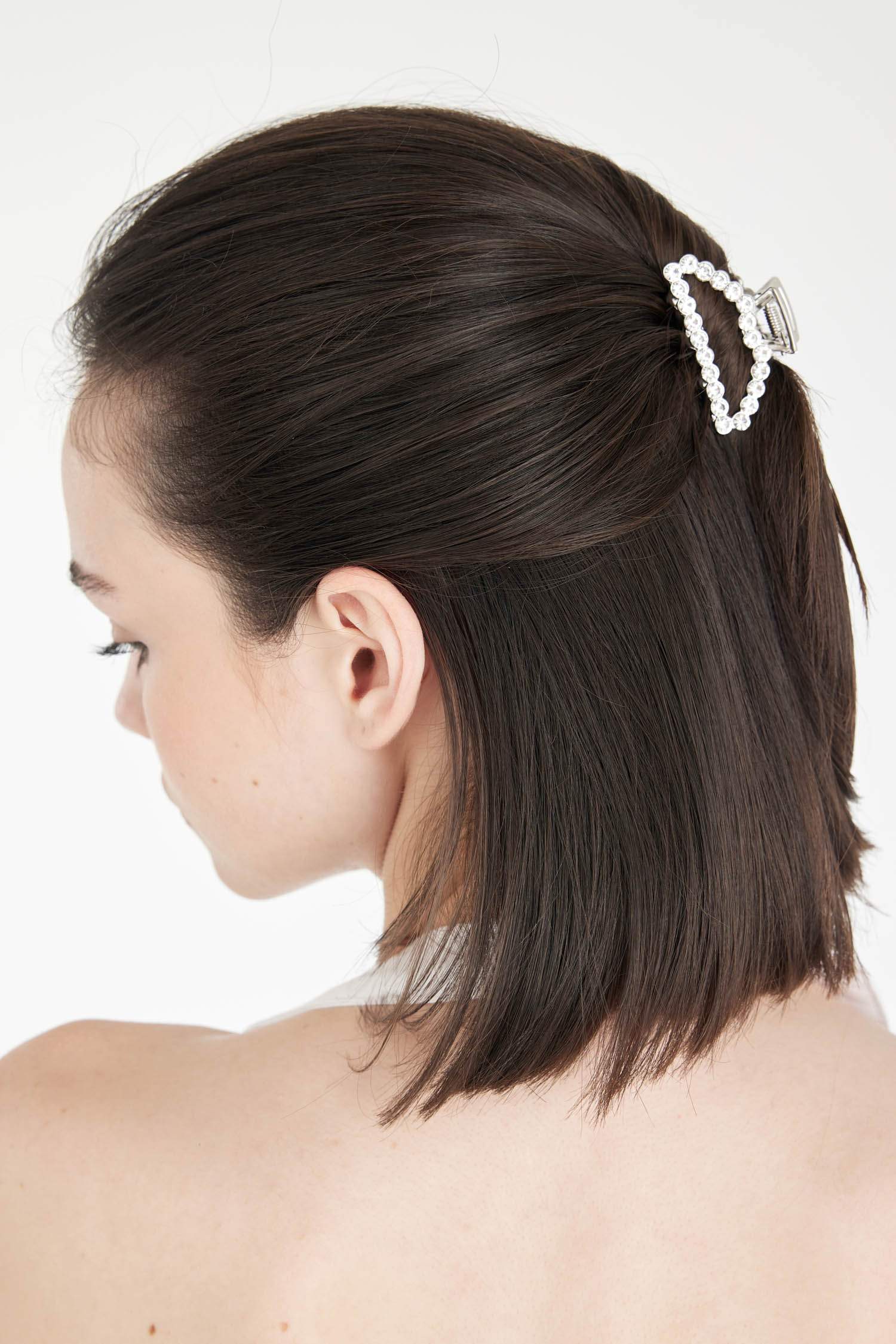 Kadın Taşlı Mandal Toka