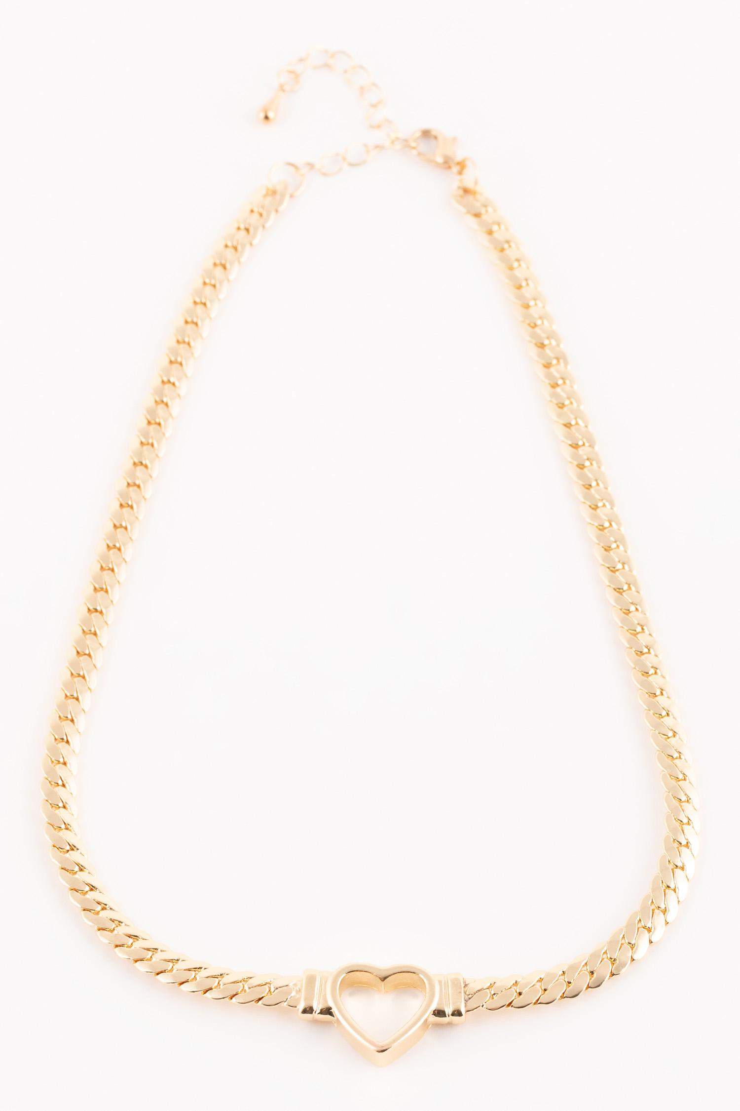 سلسلة نسائية ذهبي على شكل قلب