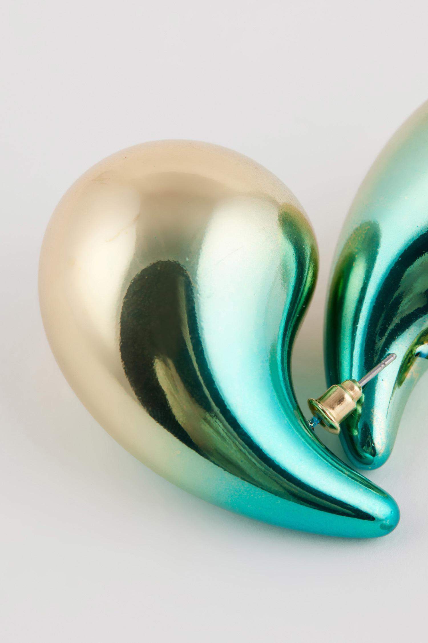 Woman Blue Drop Earrings