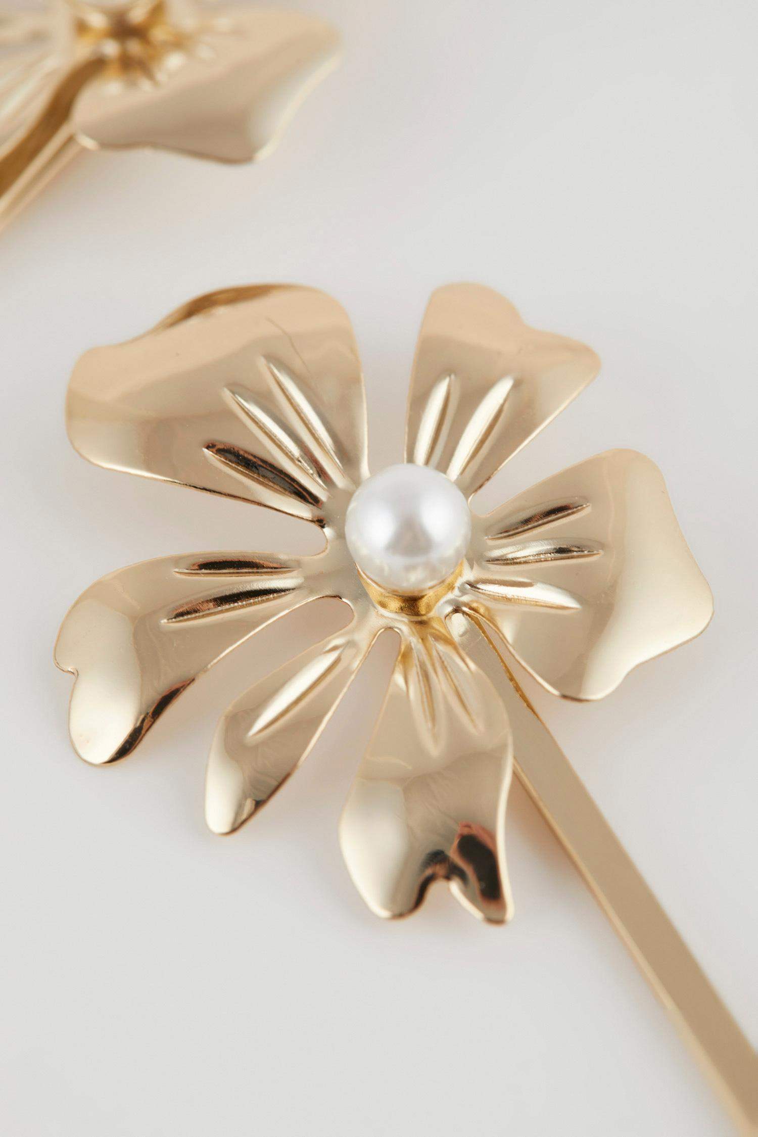 Заколка с цветами, 2 шт