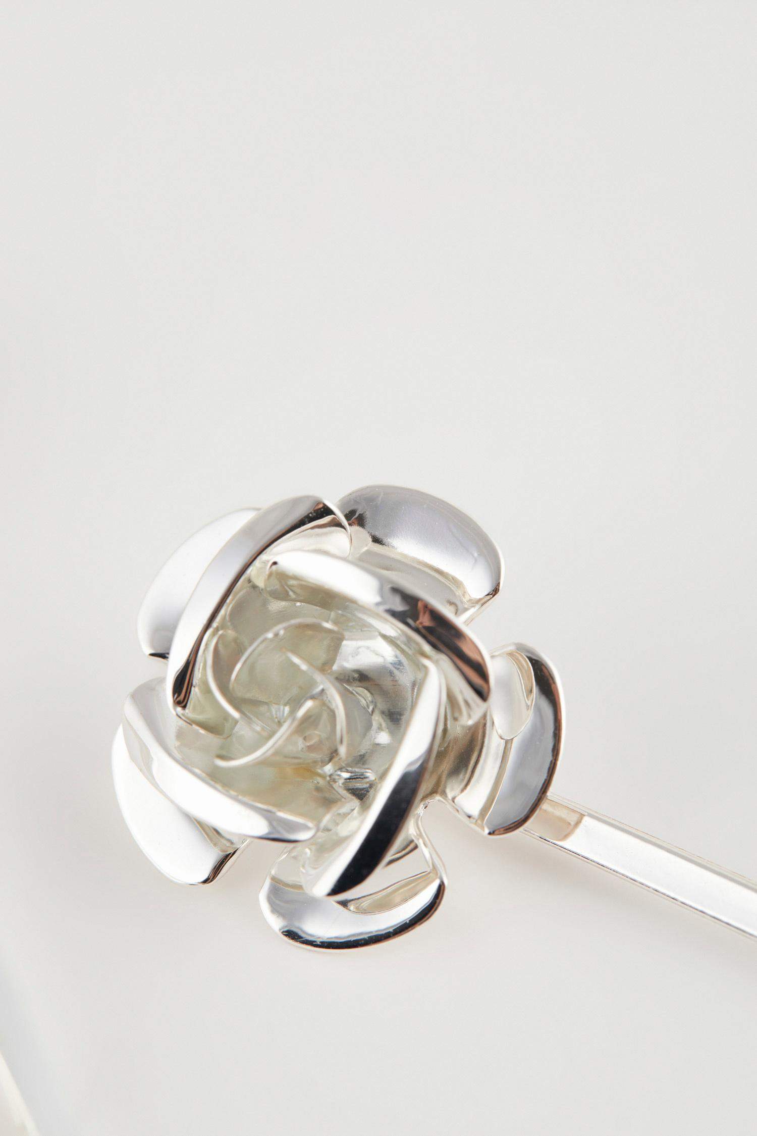 2 Piece Flower Detailed Thin Hair Clips