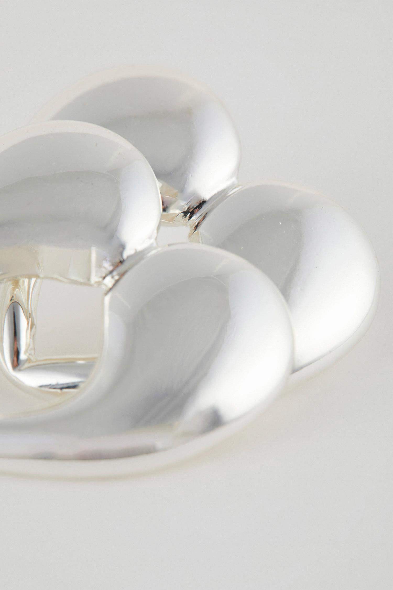 Woman Heart Silver Earring