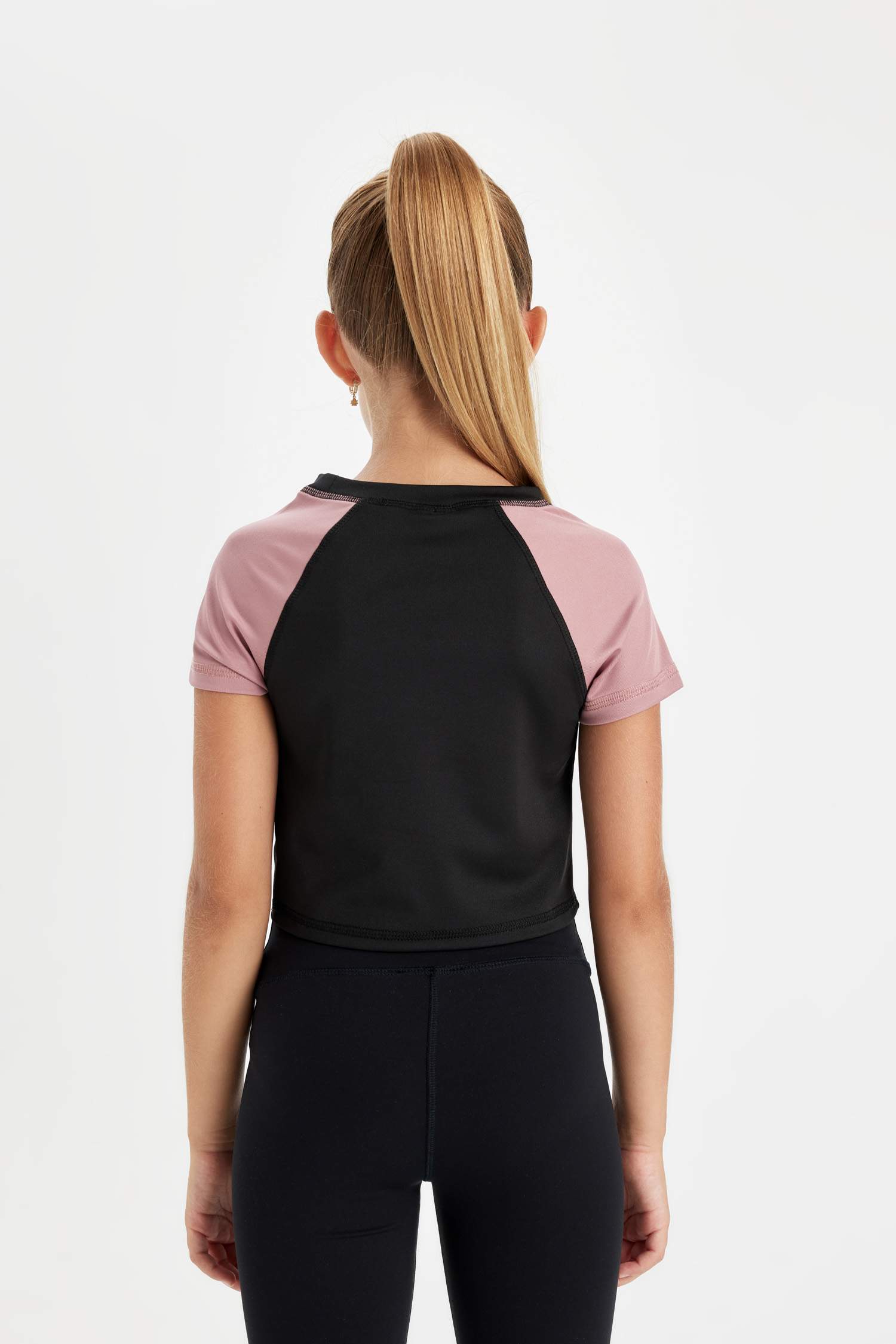 Girl Slim Fit Printed Short Sleeve T-Shirt