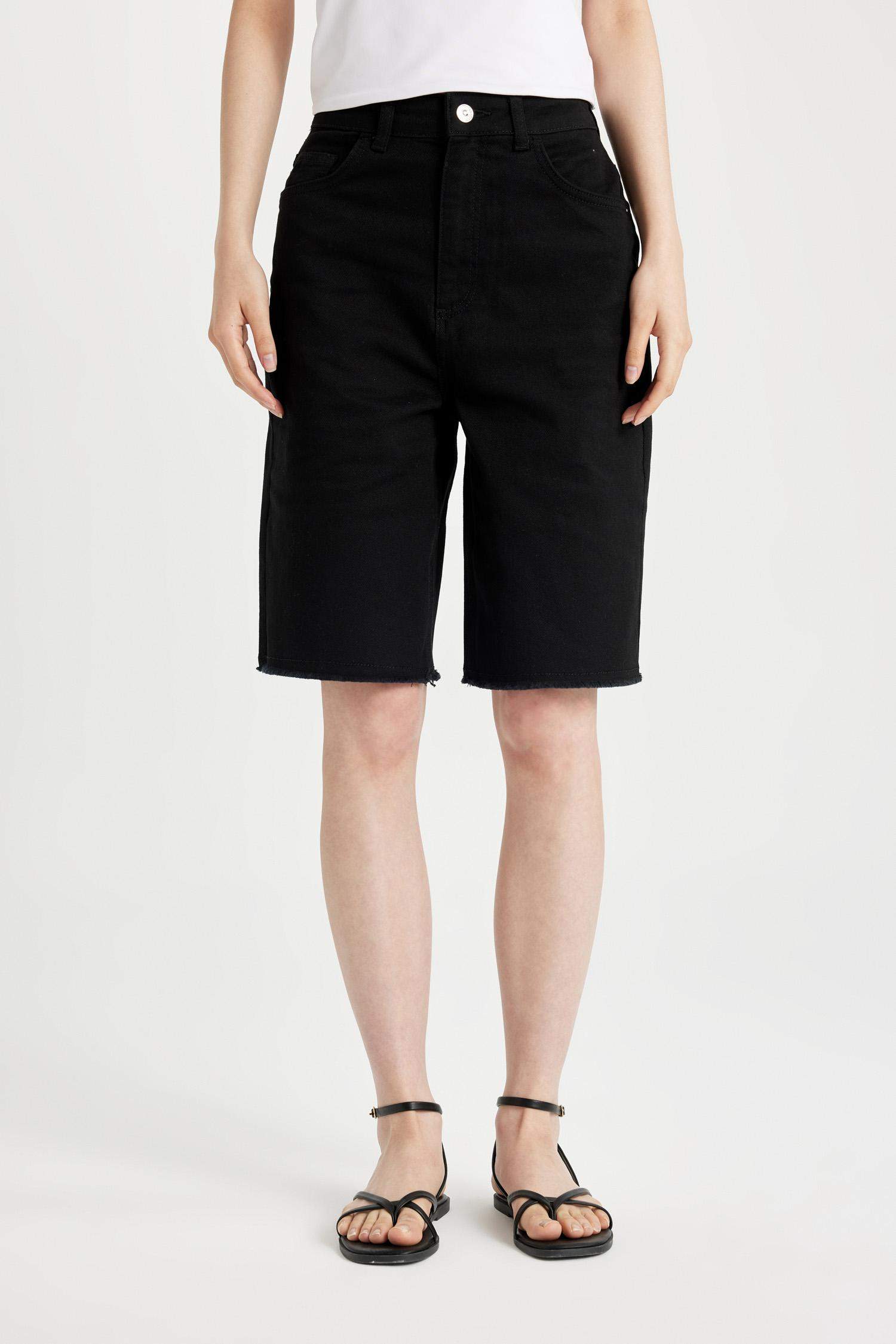 كابري جبردين قصير بخصر عالي