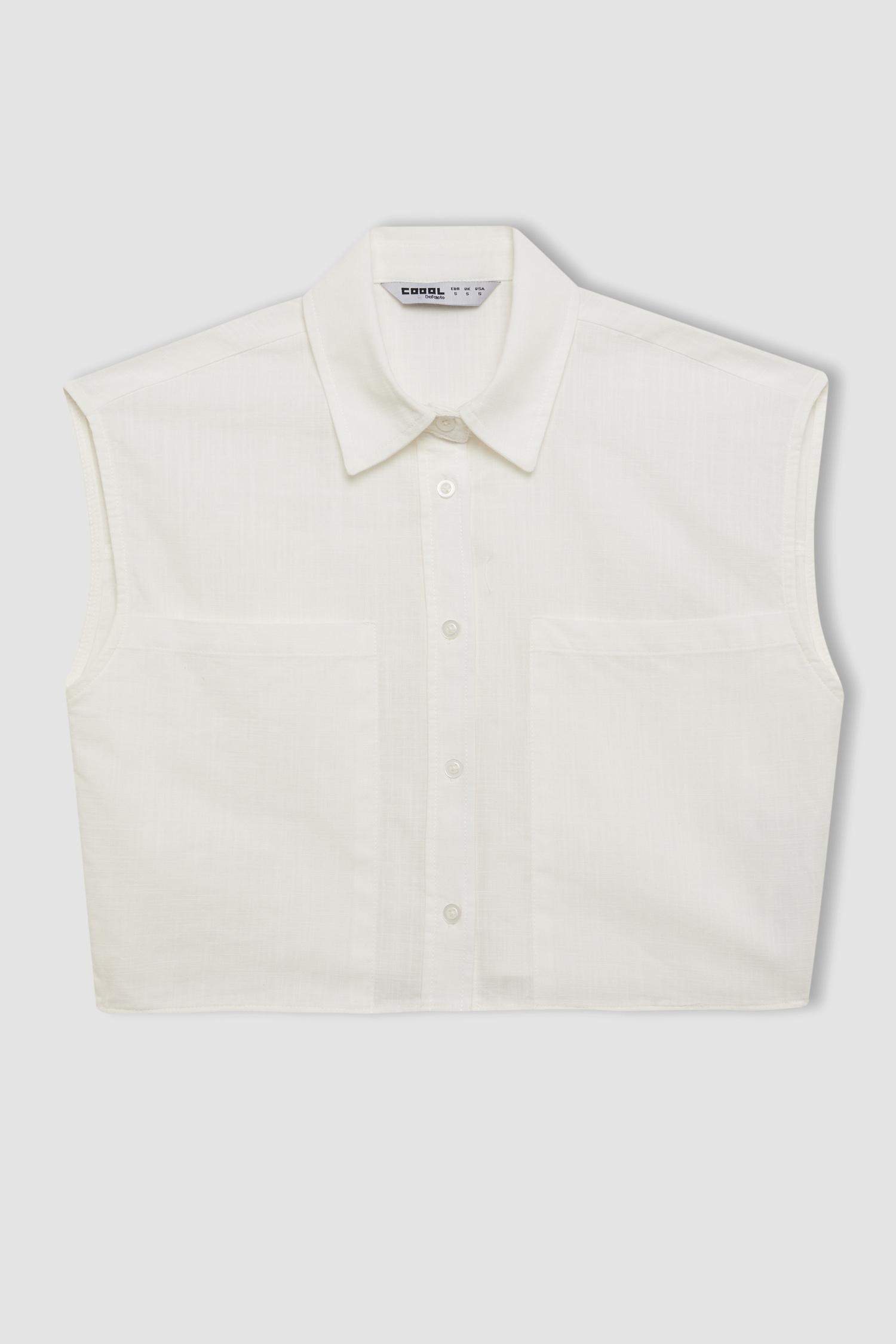 قميص قطن اوفر سايز بدون ردن