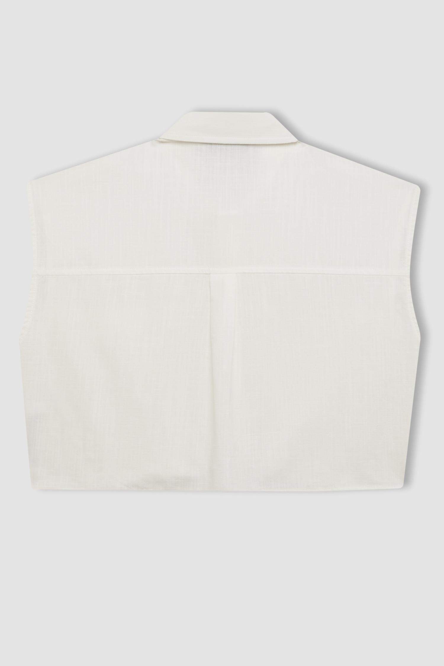 قميص قطن اوفر سايز بدون ردن