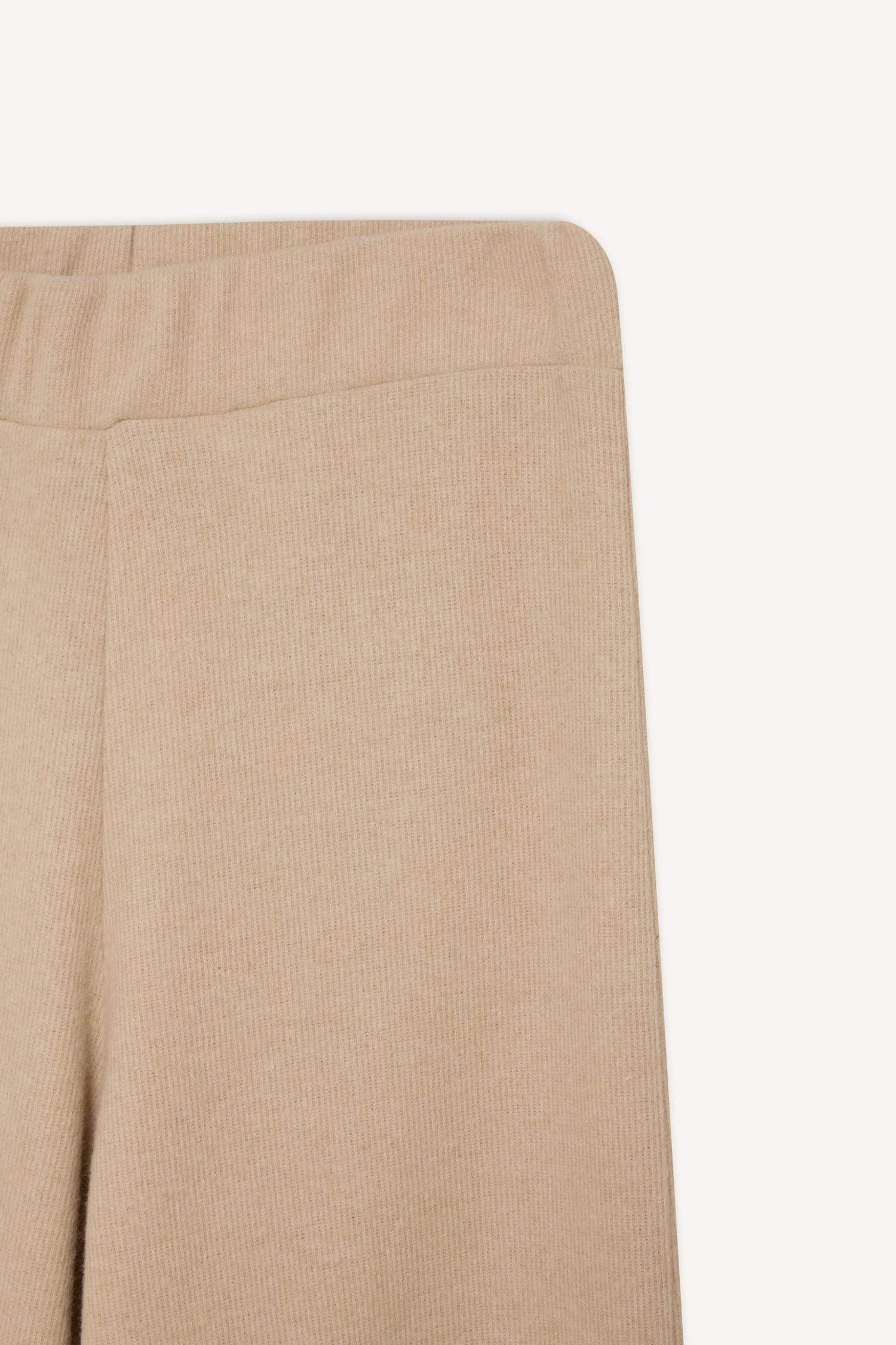 Triko Pantolon Wide Leg Geniş Bol Paça Selanik Kumaş Basic Düz