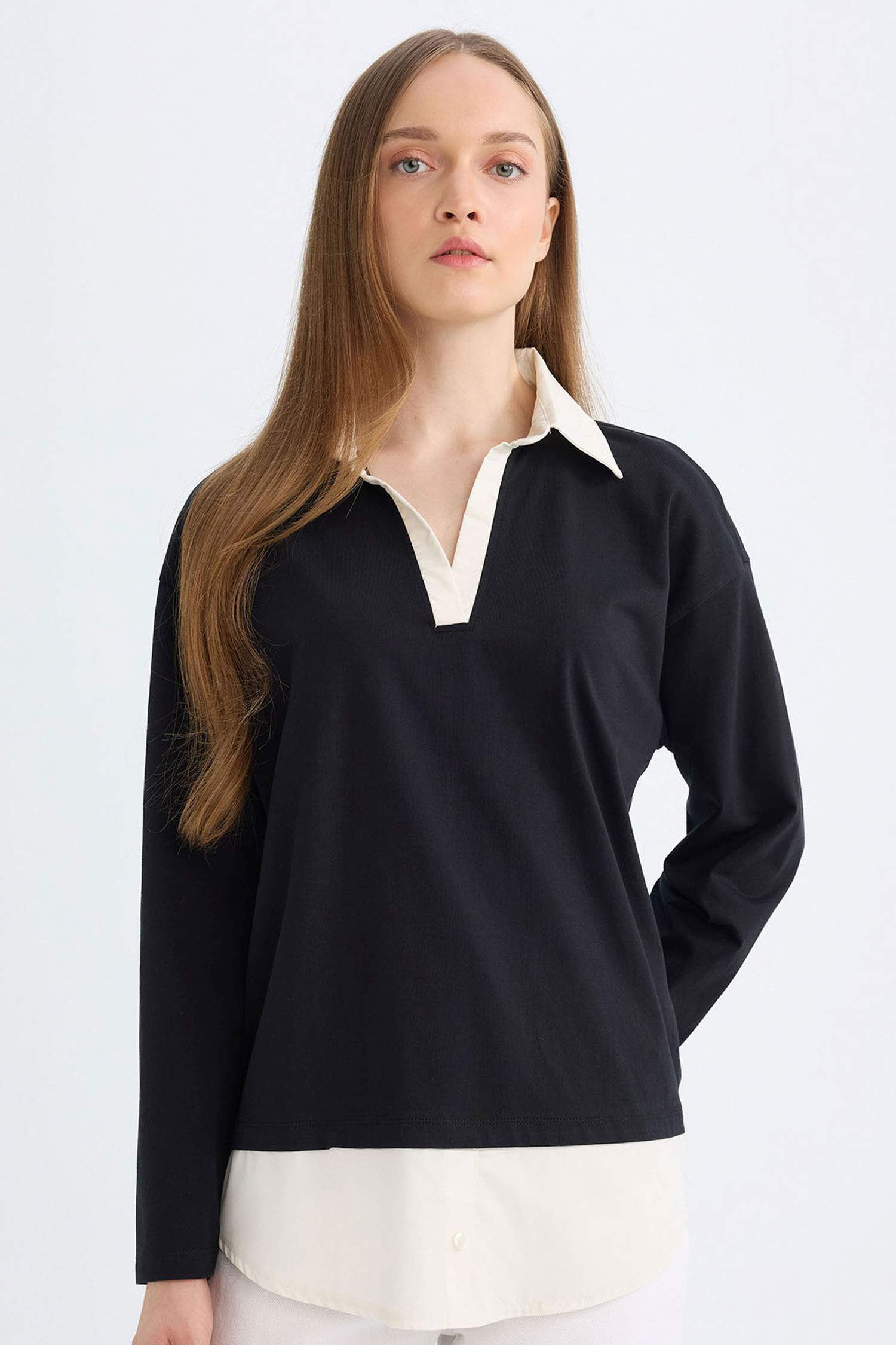 قميص طويل قصة عادية