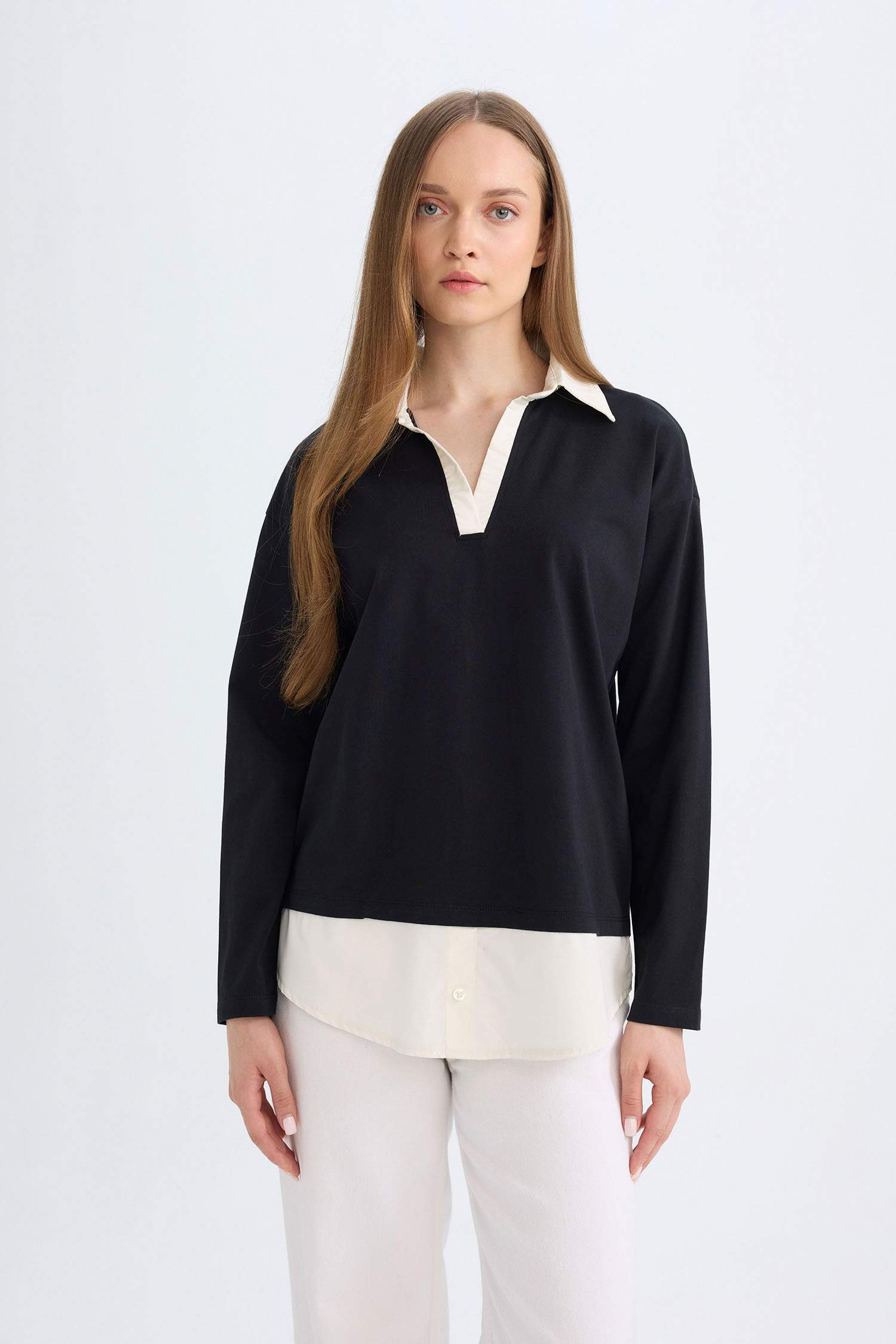 قميص طويل قصة عادية