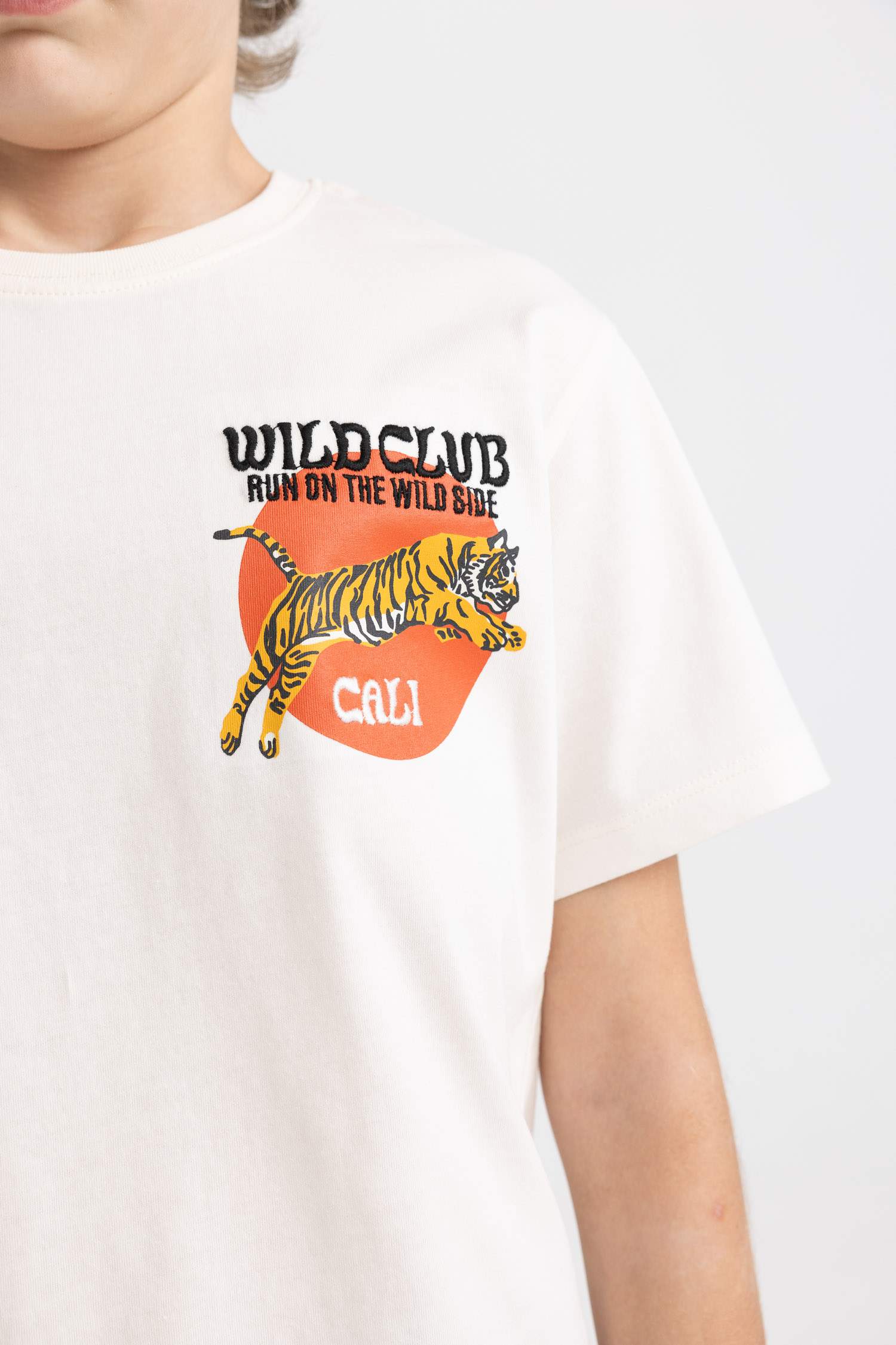 Boy Crew Neck Embroidered T-Shirt