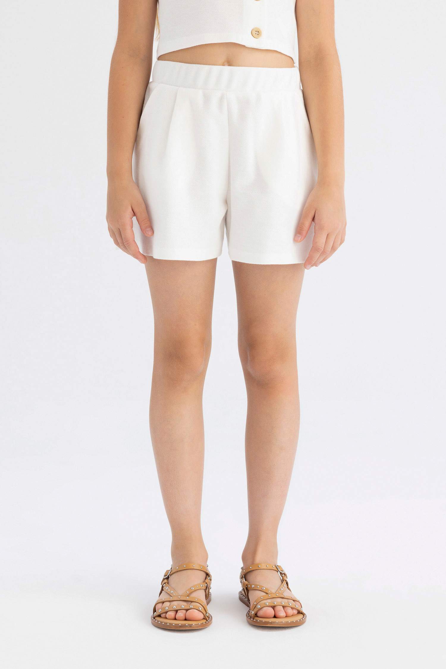 سيت بناتي شورت وبلوزة - قطعتين