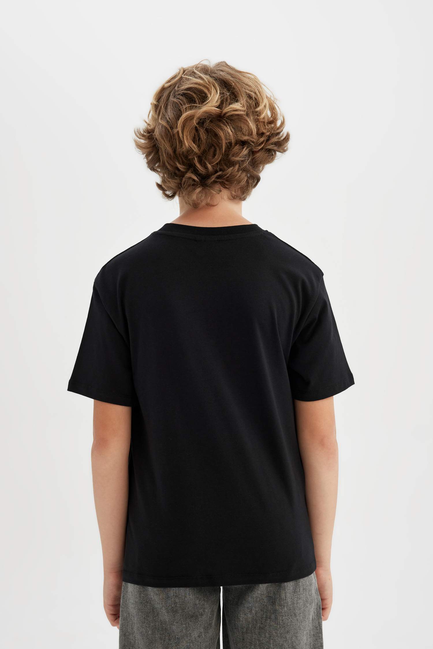 Boy Crew Neck Printed Short Sleeve T-Shirt