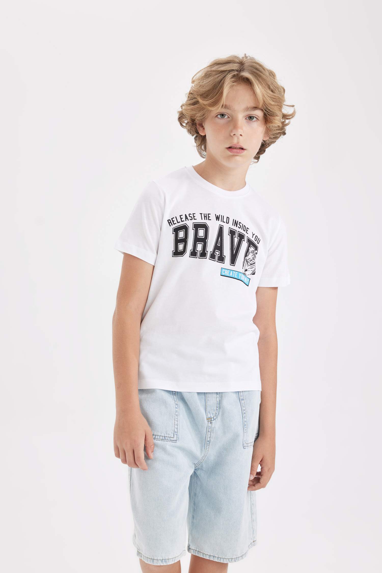 Boy Crew Neck Printed T-Shirt