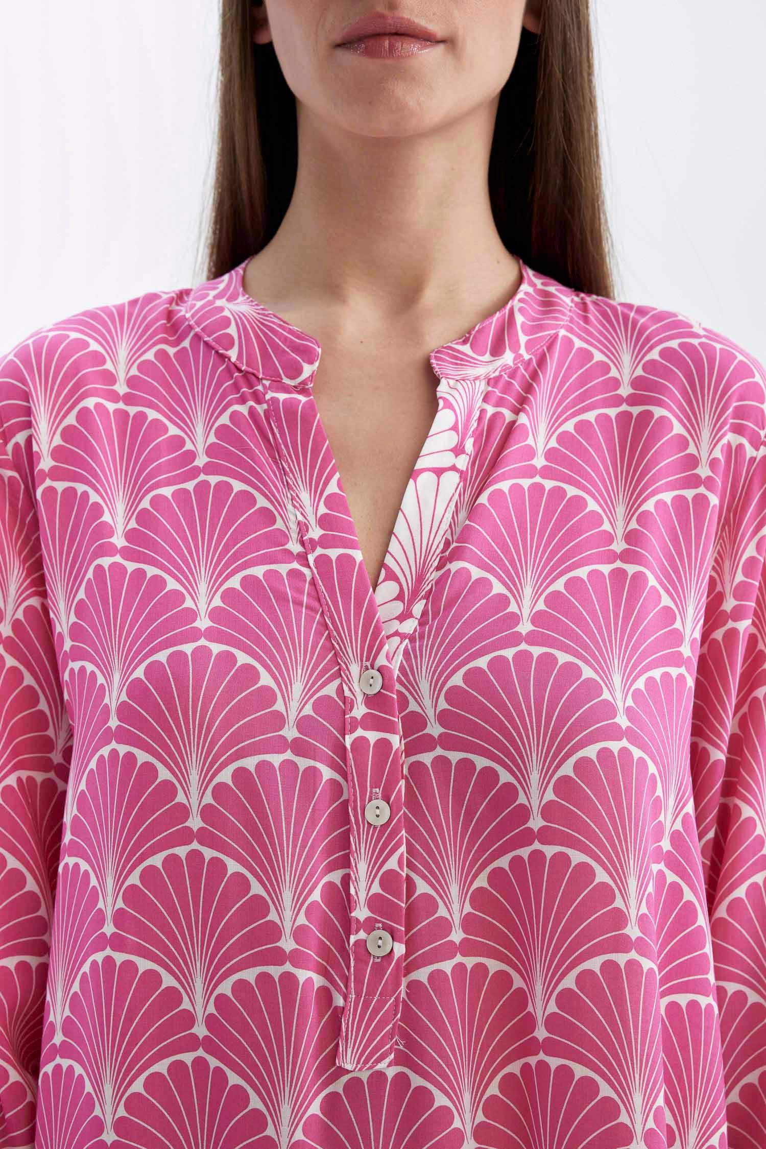 Regular Fit Patterned Beach Dress