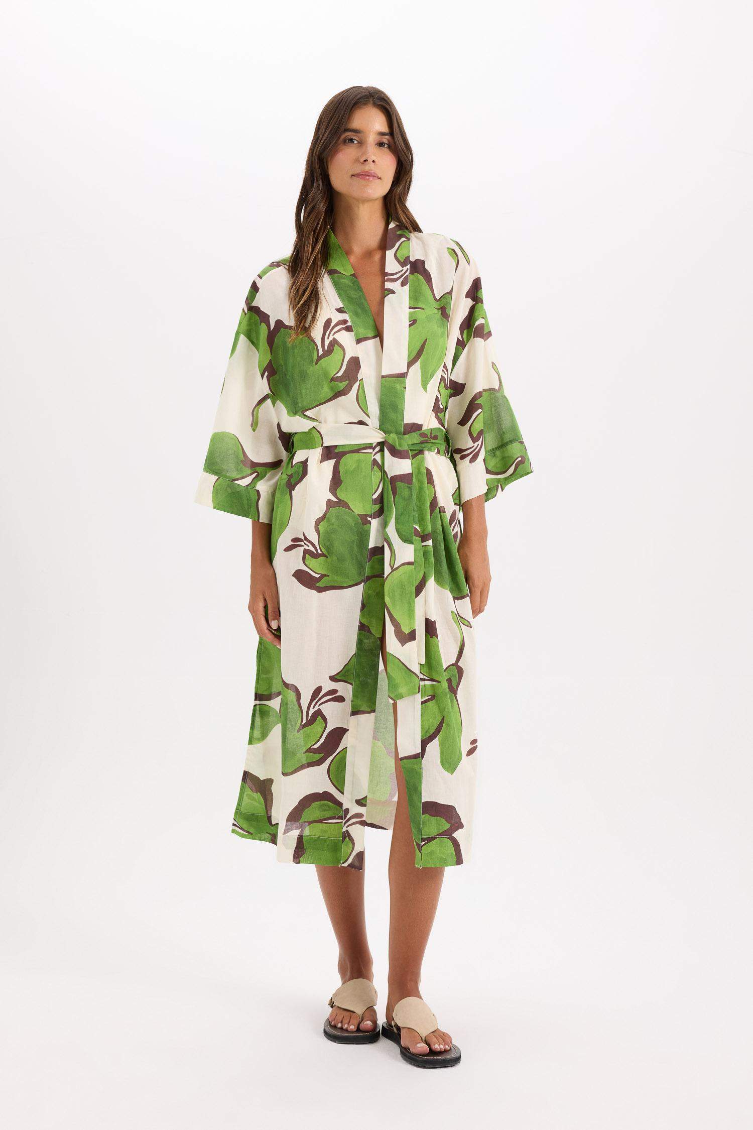 Fall in Love Patterned Cotton Beachwear