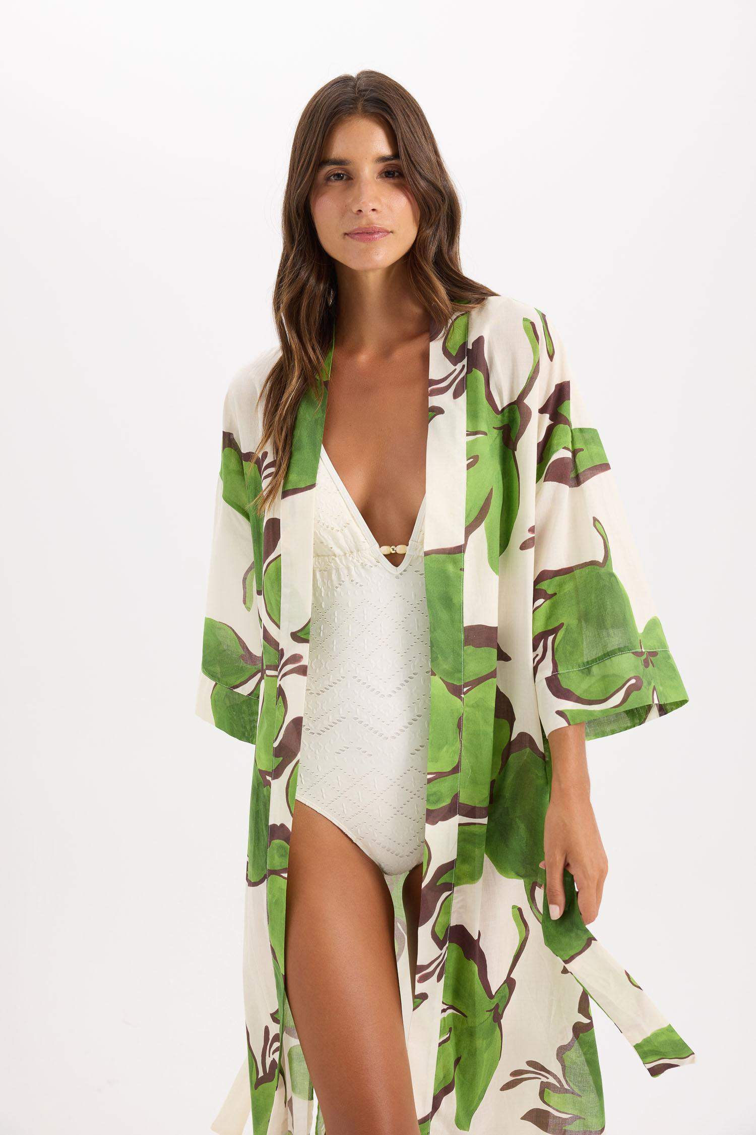 Fall in Love Patterned Cotton Beachwear