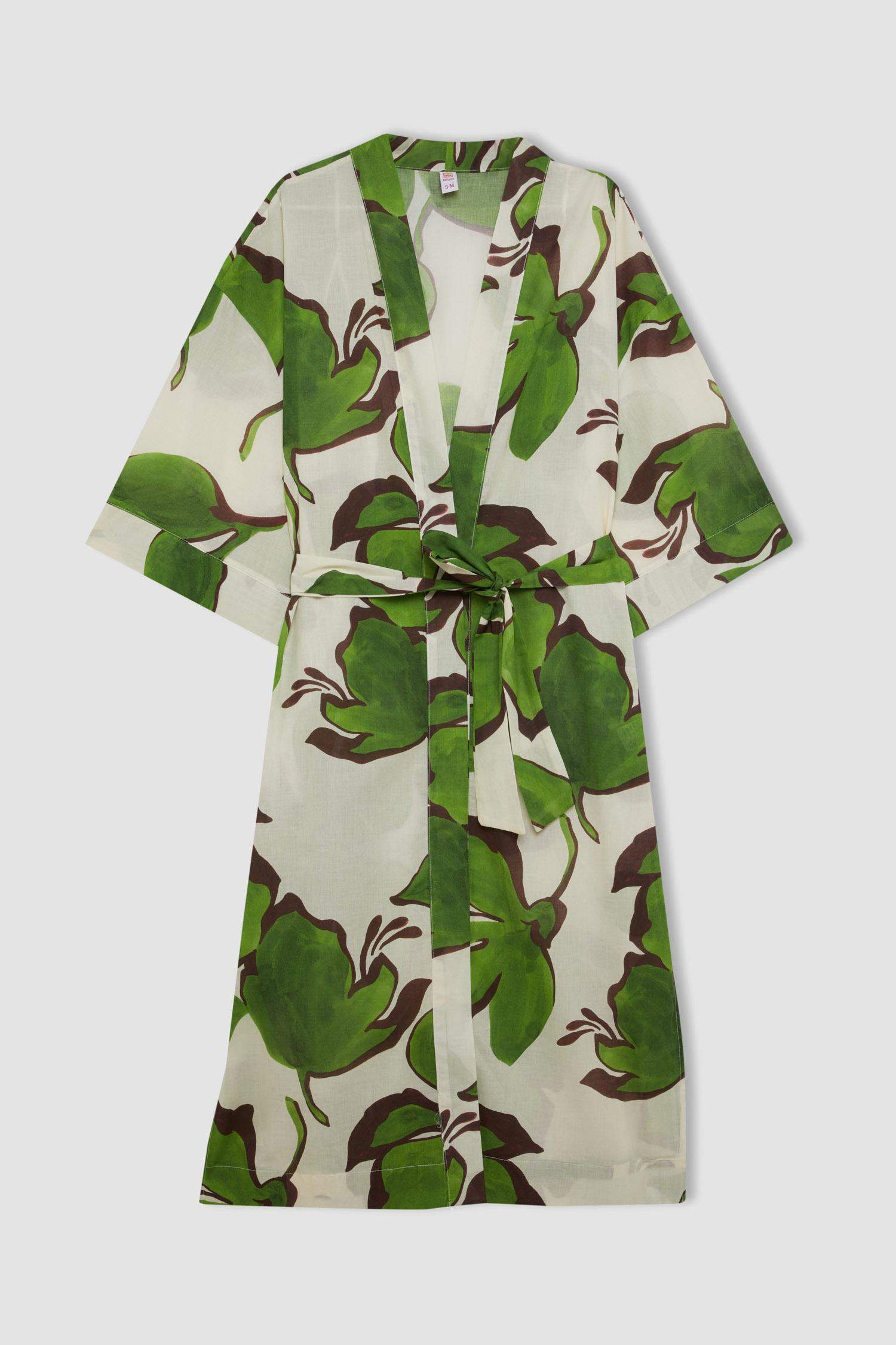 Fall in Love Patterned Cotton Beachwear