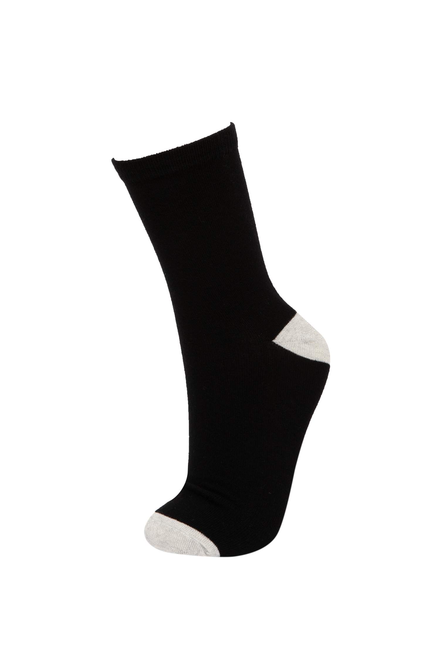 Kadın Simli 3'lü Pamuklu Uzun Çorap