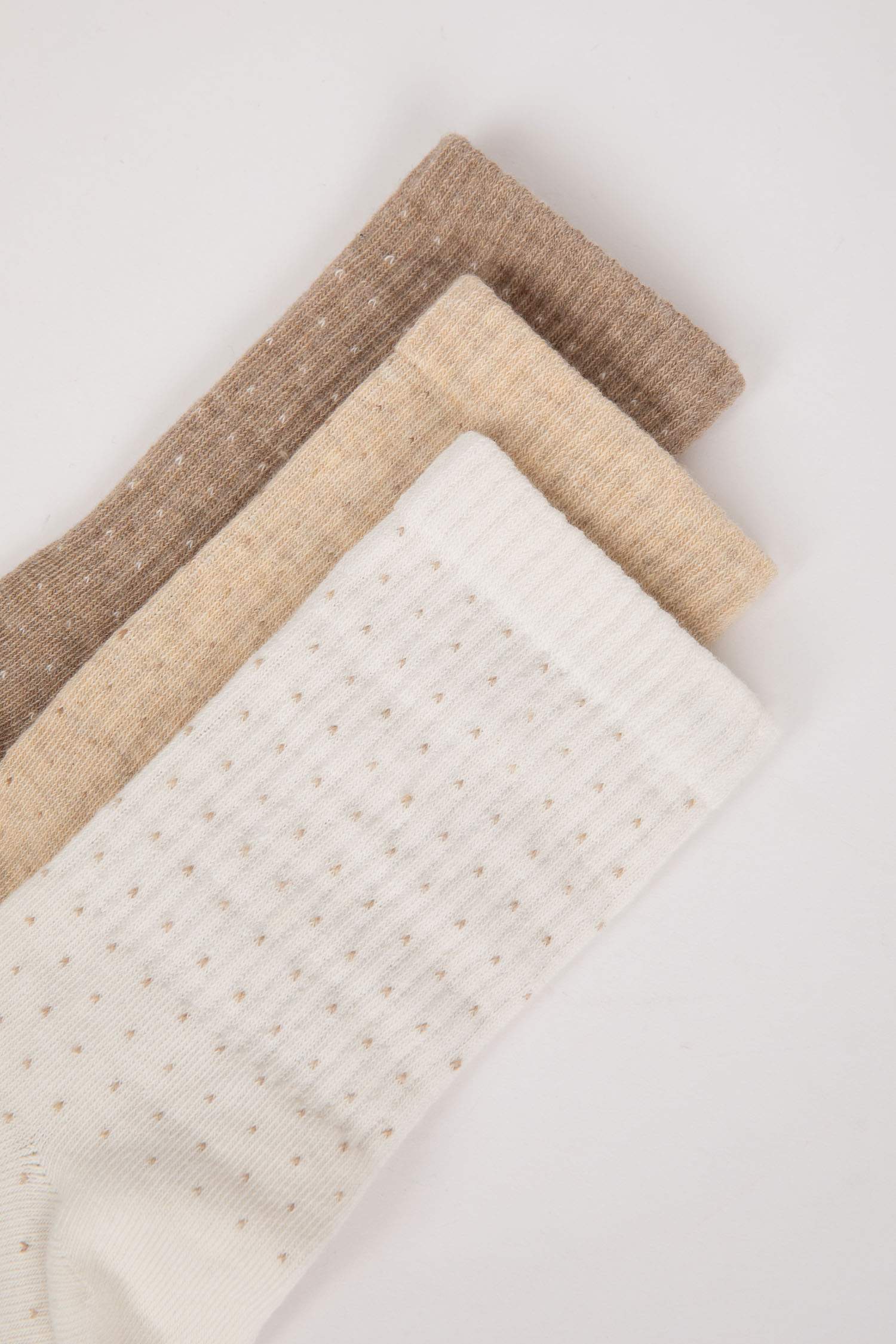 Lot de 3 paires de Chaussettes longues en coton pour femme