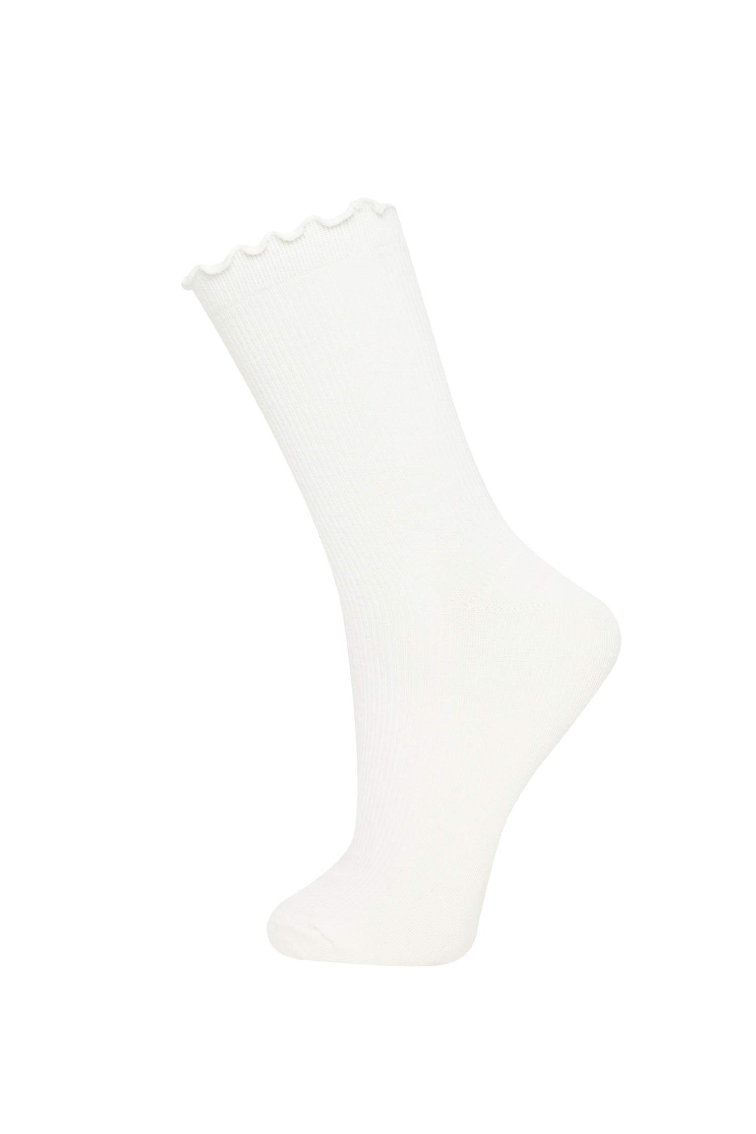 Kadın Rahat Lastikli 5'li Pamuklu Uzun Çorap