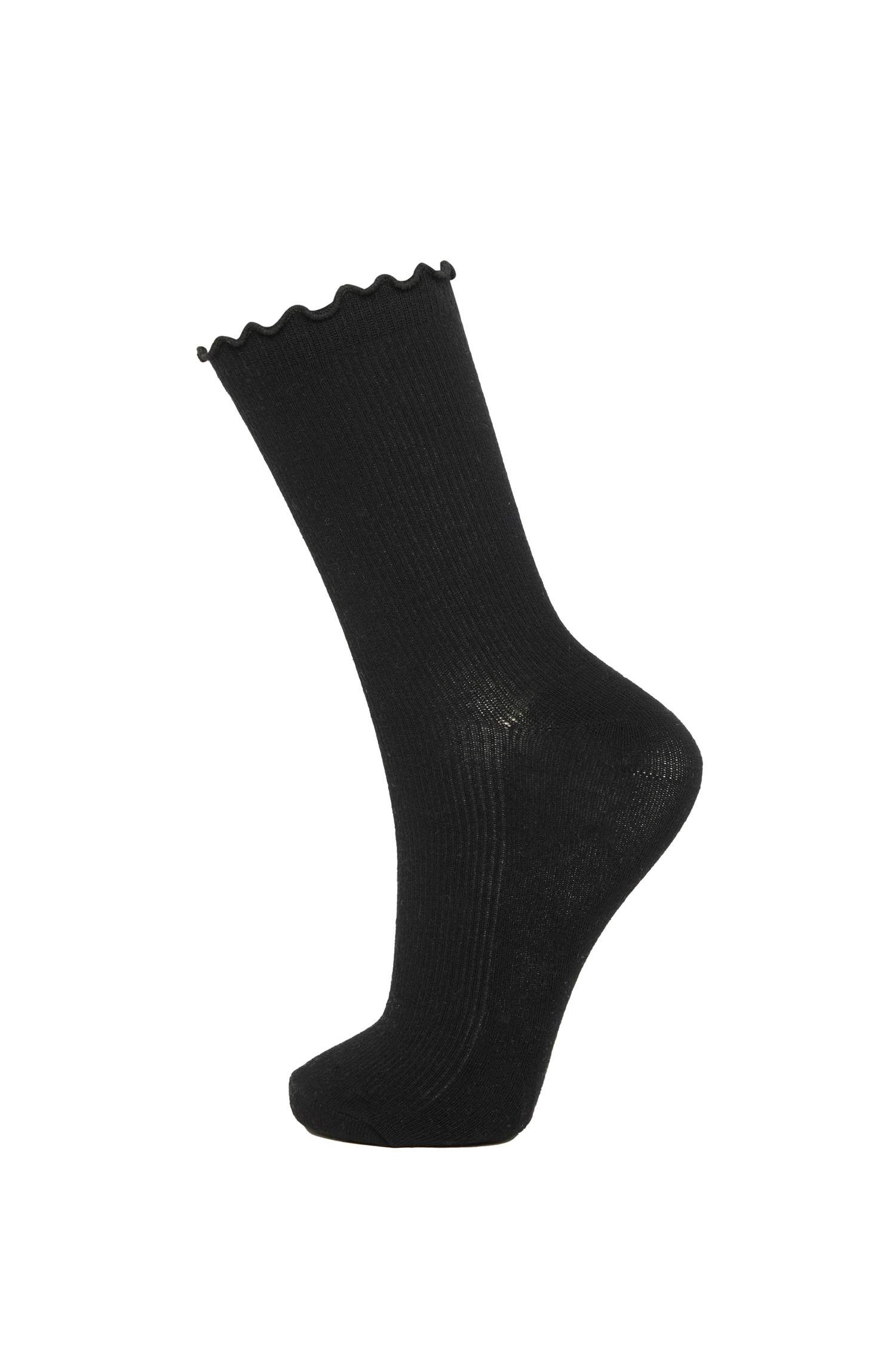 Kadın Rahat Lastikli 5'li Pamuklu Uzun Çorap