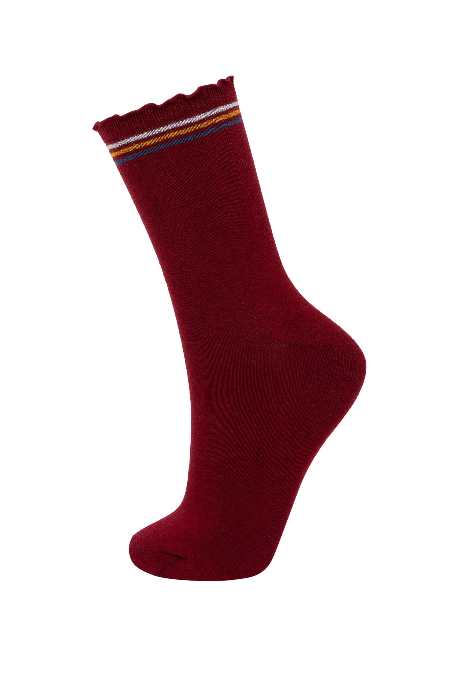 Woman Comfortable Elastic 5 Piece Cotton Long Socks