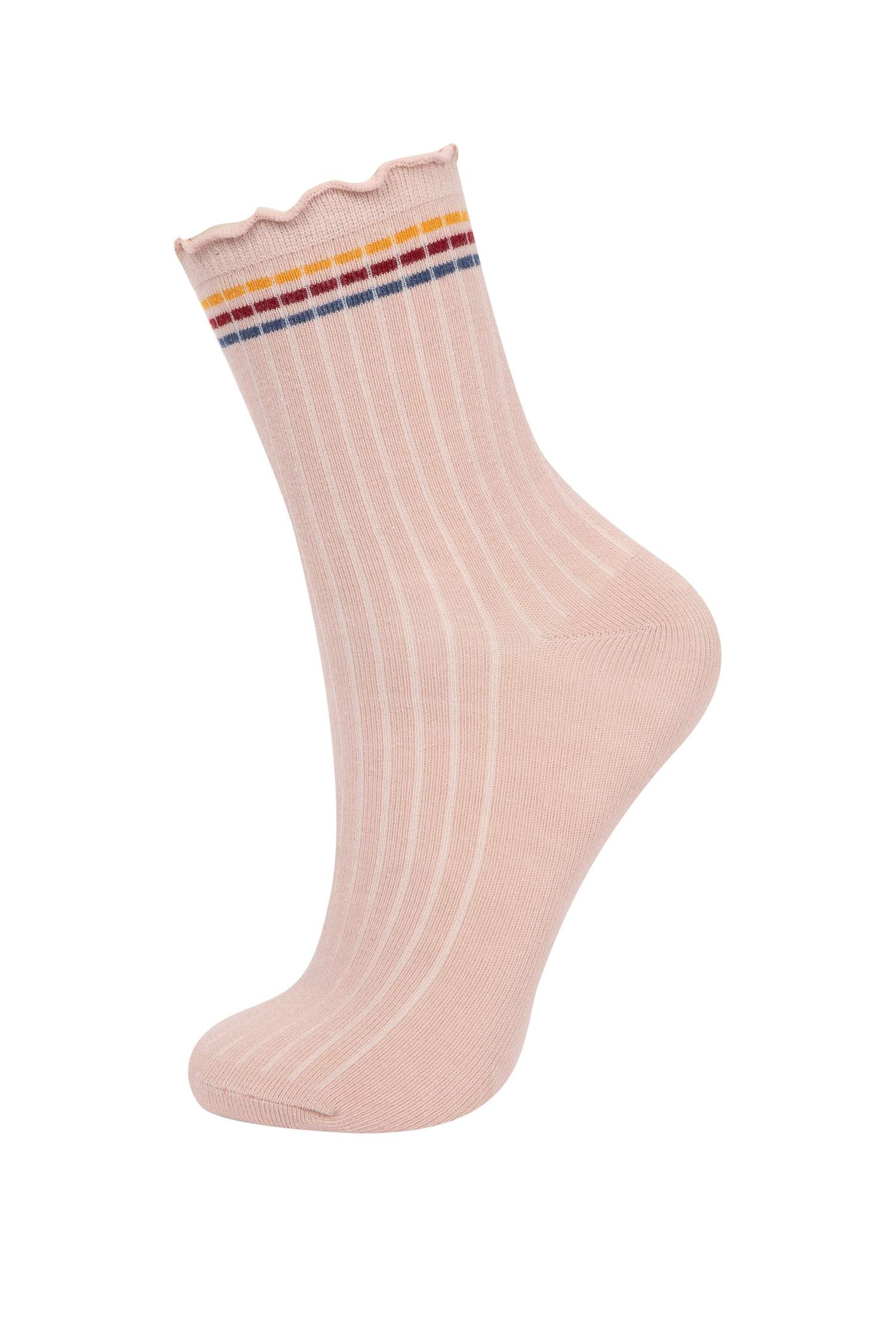 Woman Comfortable Elastic 5 Piece Cotton Long Socks