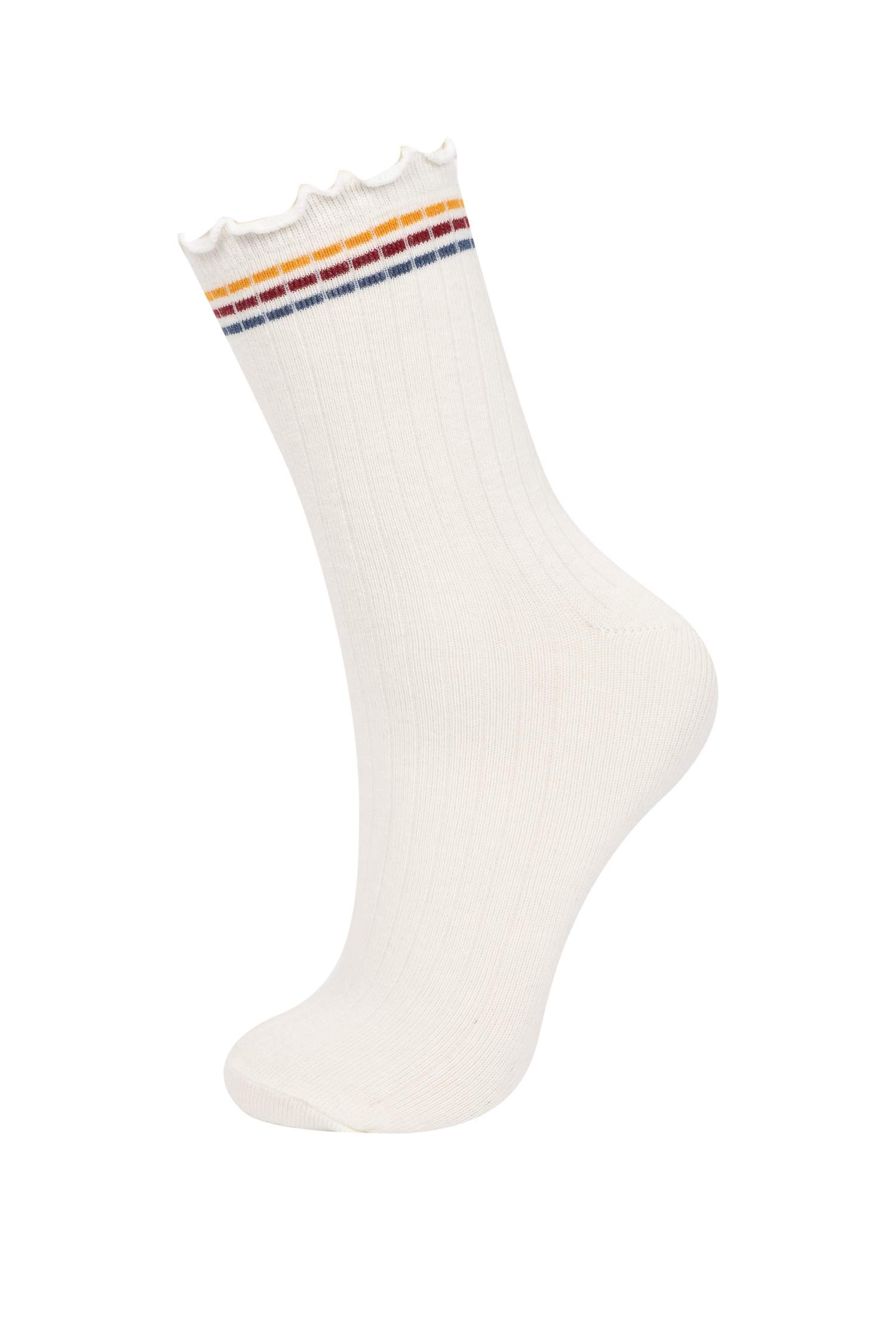 Woman Comfortable Elastic 5 Piece Cotton Long Socks