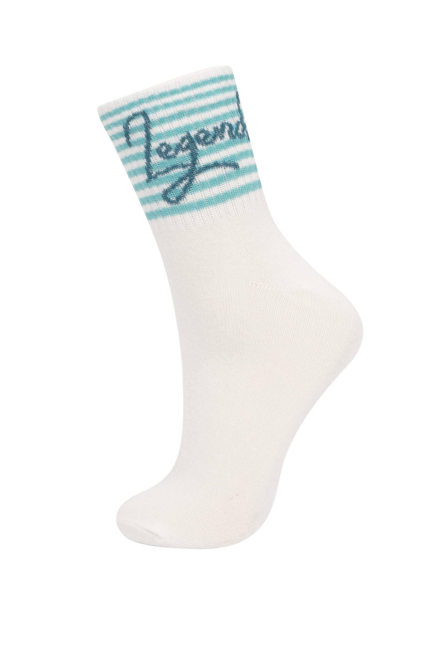 Lot de 5 paires de Chaussettes longues en coton confortables et élastiques pour Femme