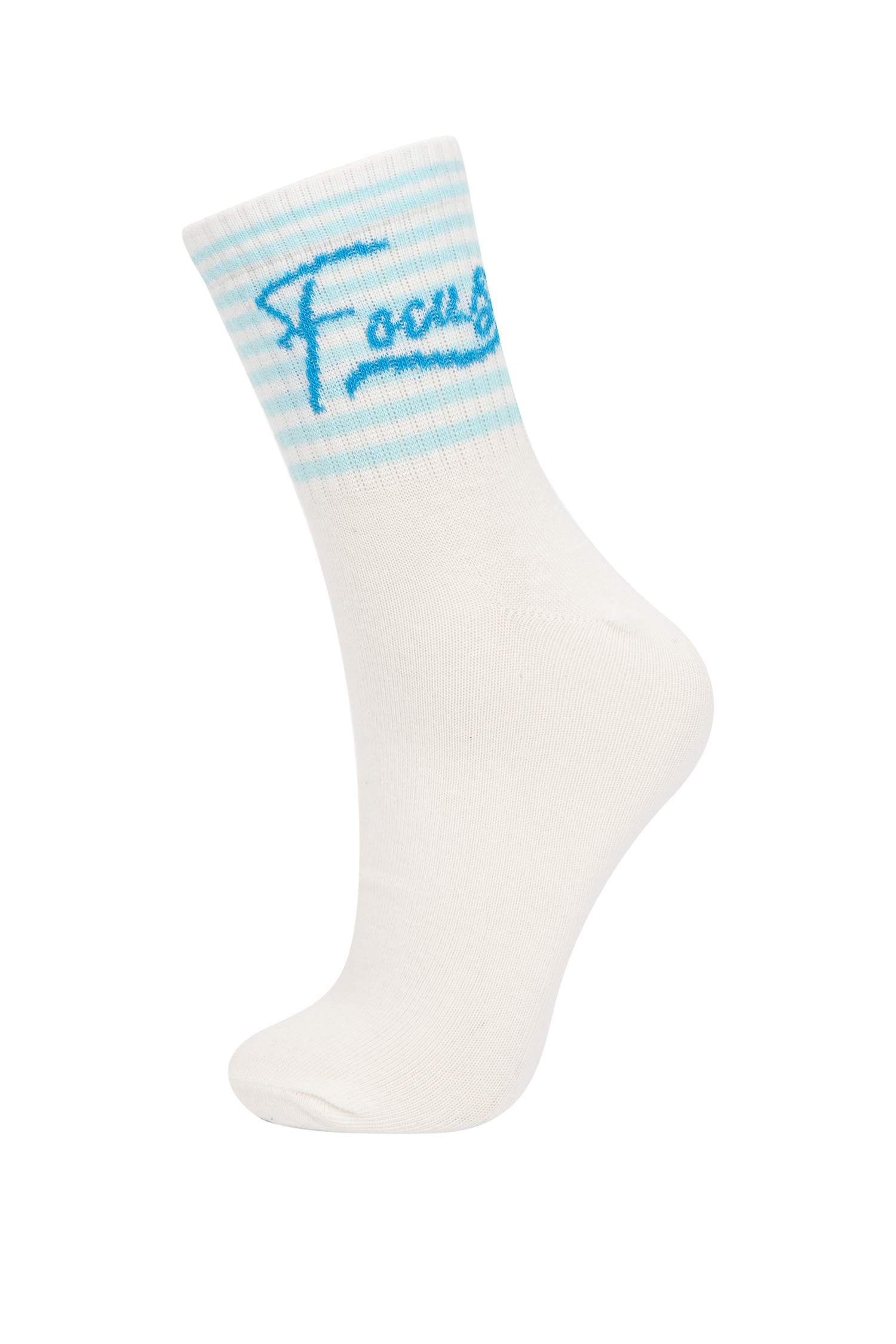 Lot de 5 paires de Chaussettes longues en coton confortables et élastiques pour Femme