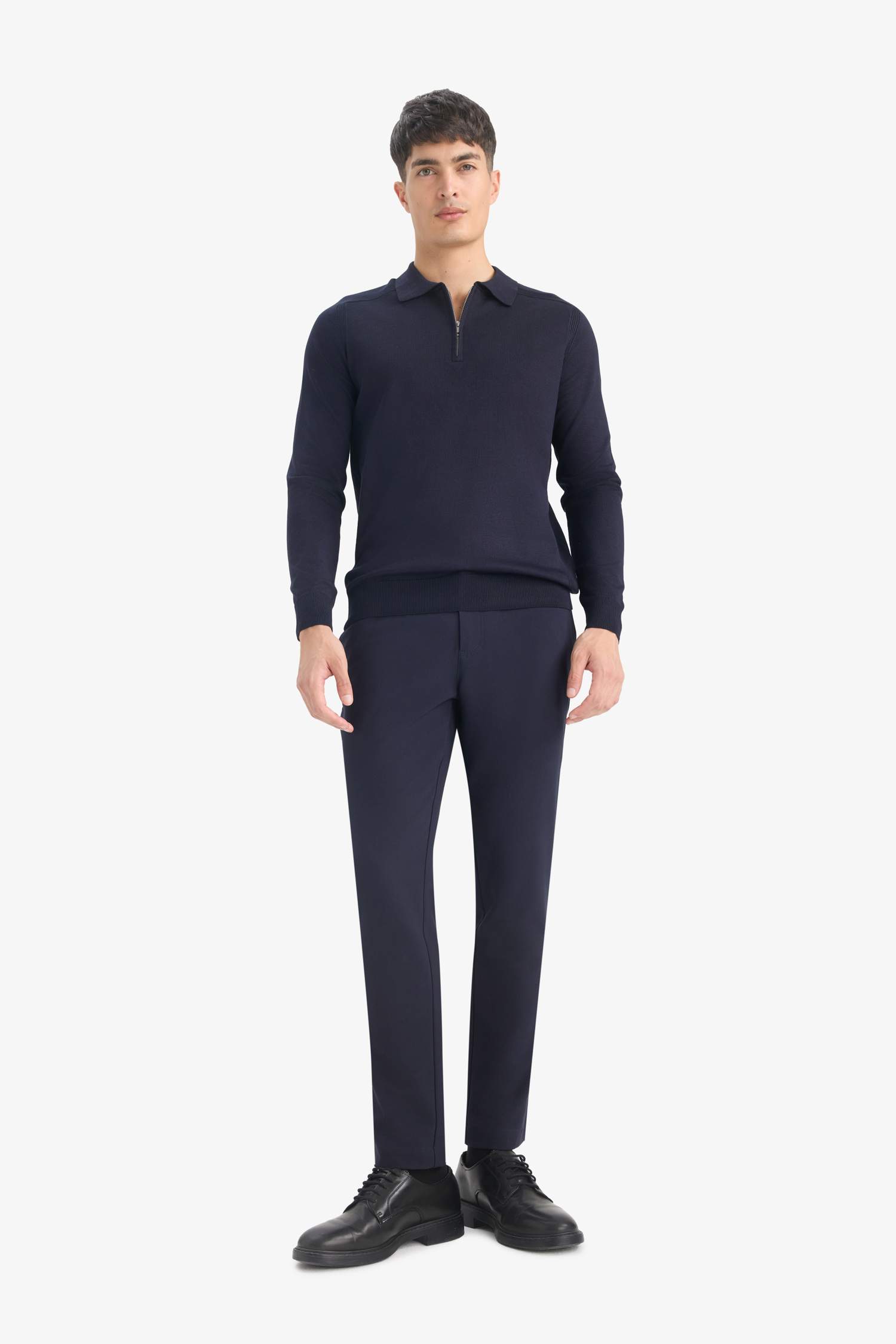 Pull en maille à col polo Coupe standard