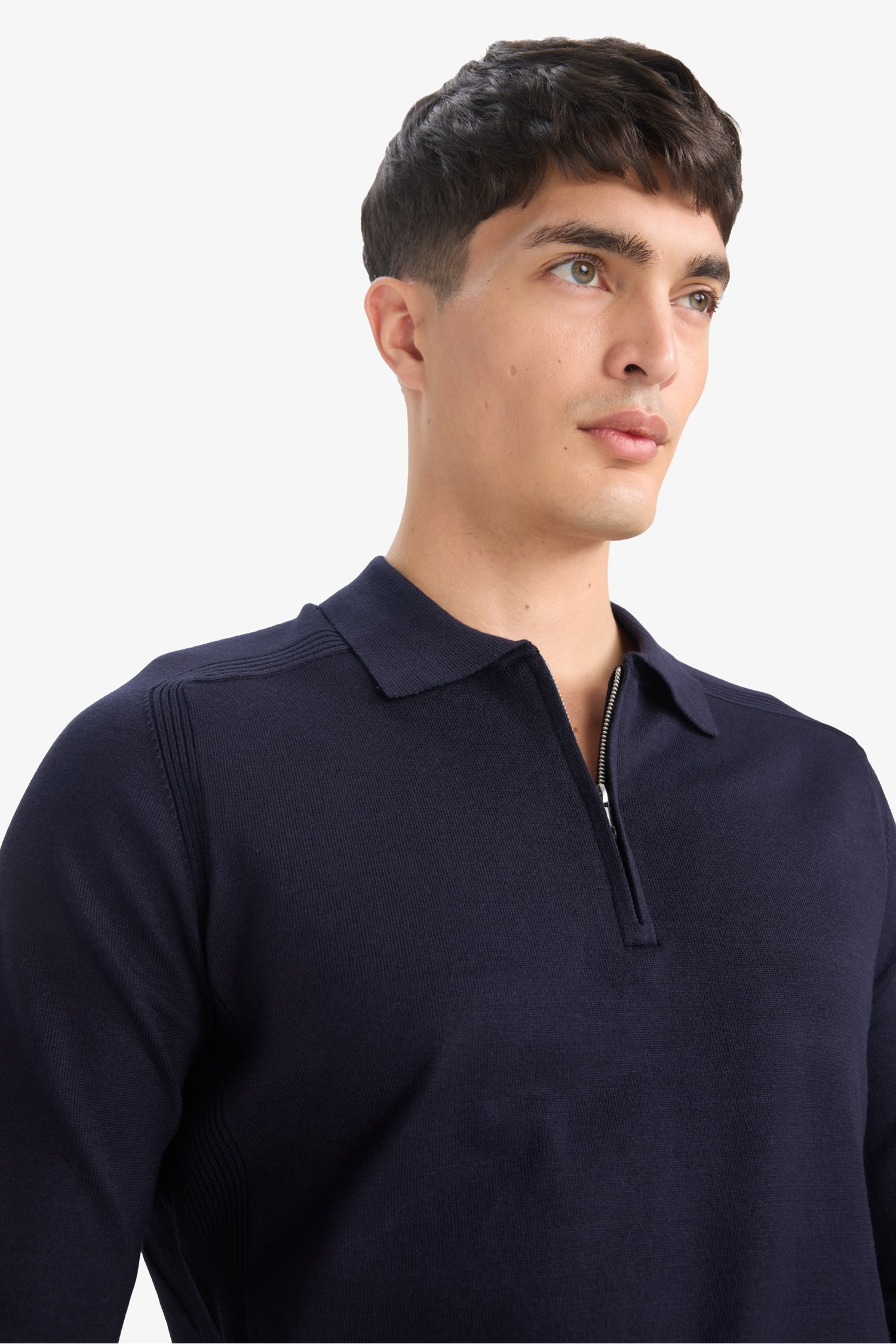 Pull en maille à col polo Coupe standard