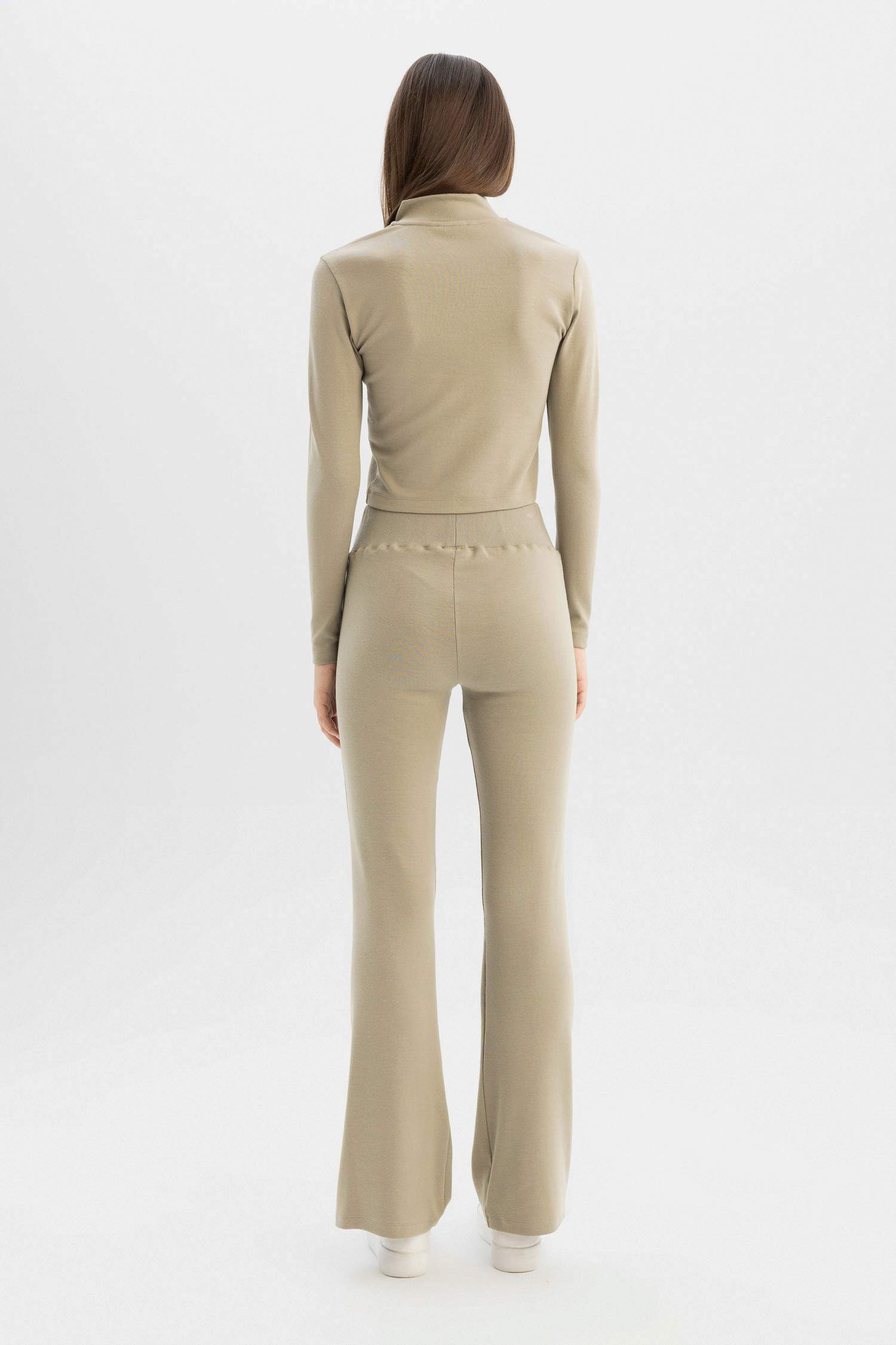 Pantalon de survêtement côtelé à Coupe évasée