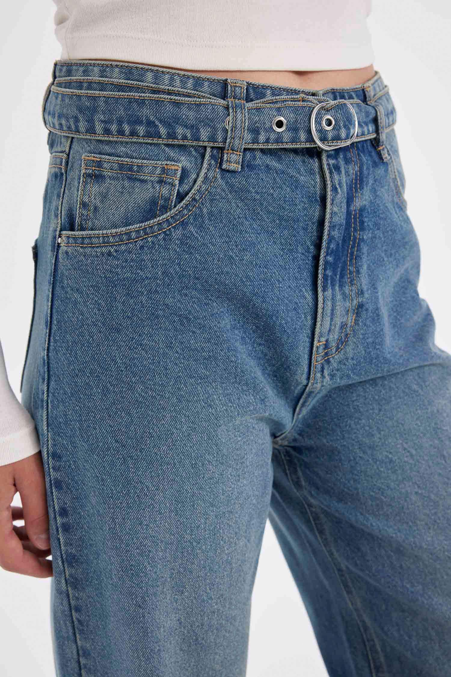 90-шы жылдардағы кең аяқ деним Шалбар