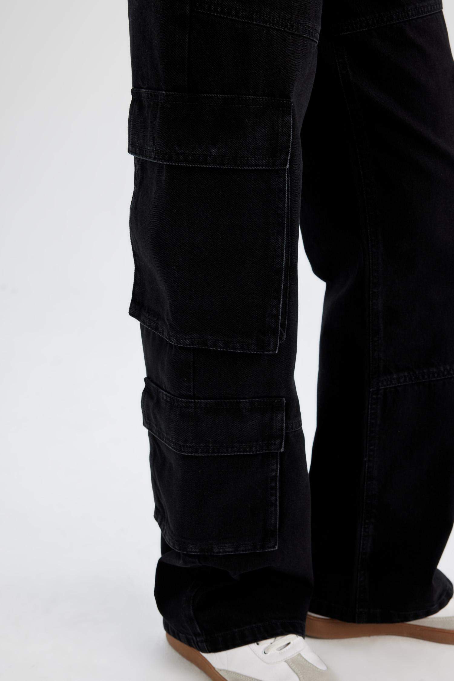 кең аяқ деним Шалбар