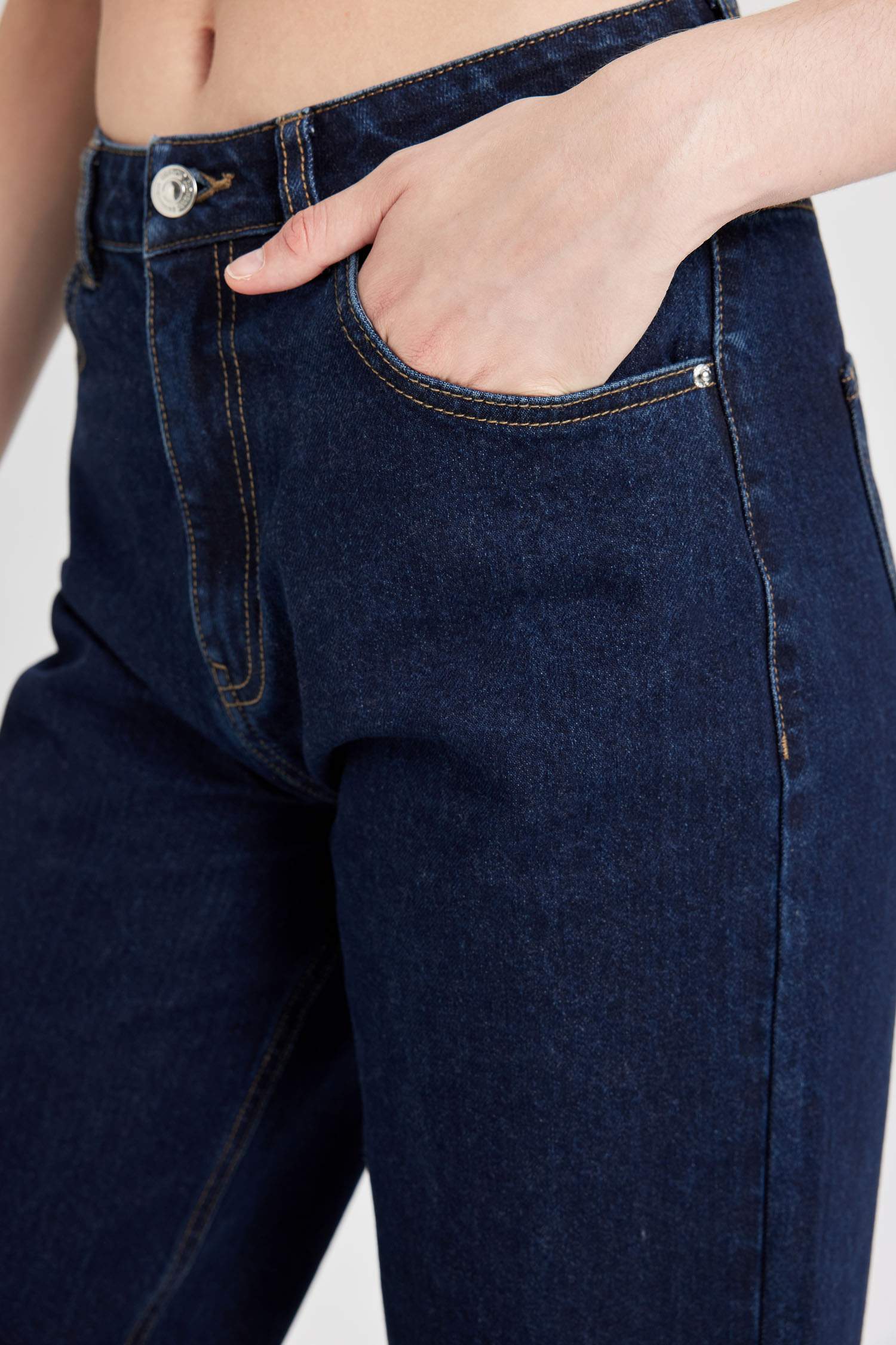 90-шы жылдардағы кең аяқ деним Шалбар