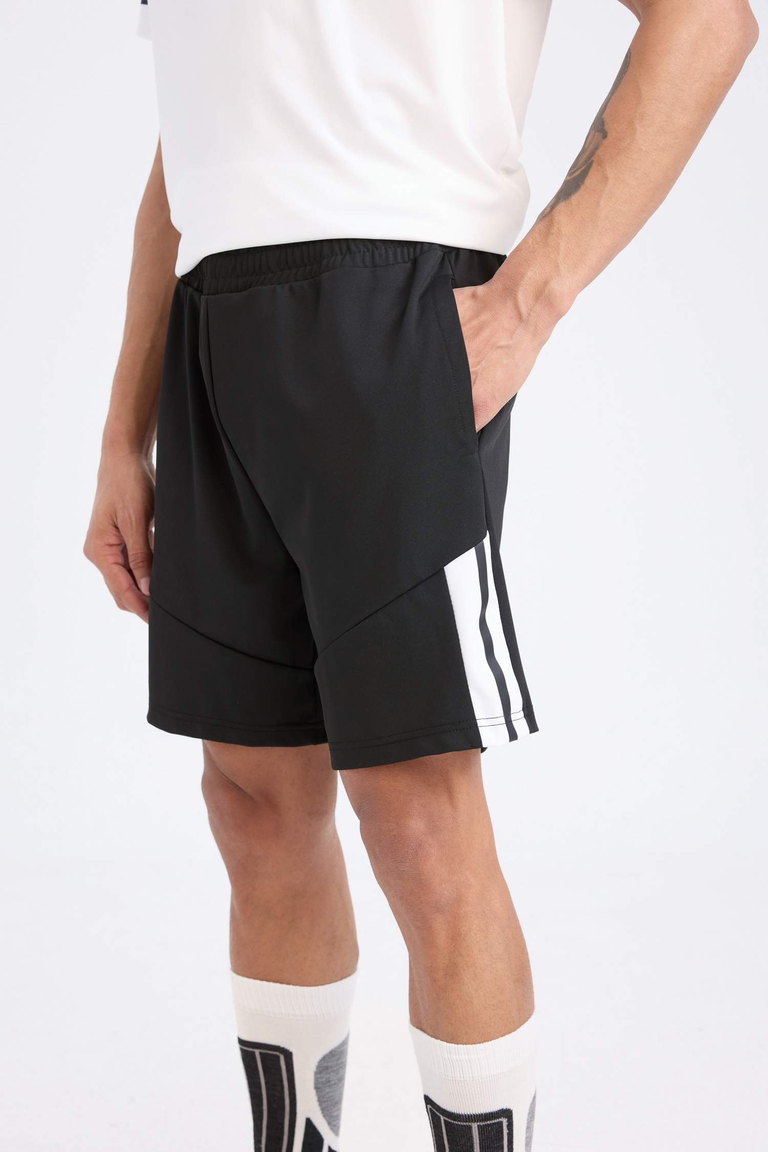 DeFactoFit Slim Fit Scuba Fabric Sports Shorts