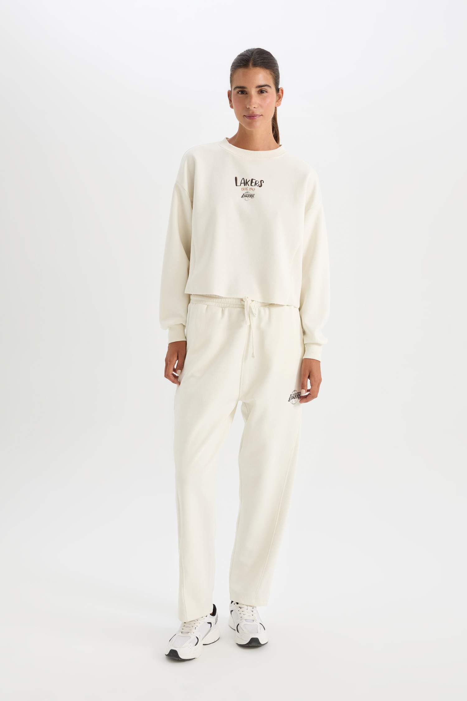 NBA Los Angeles Lakers Bisiklet Yaka Sweatshirt