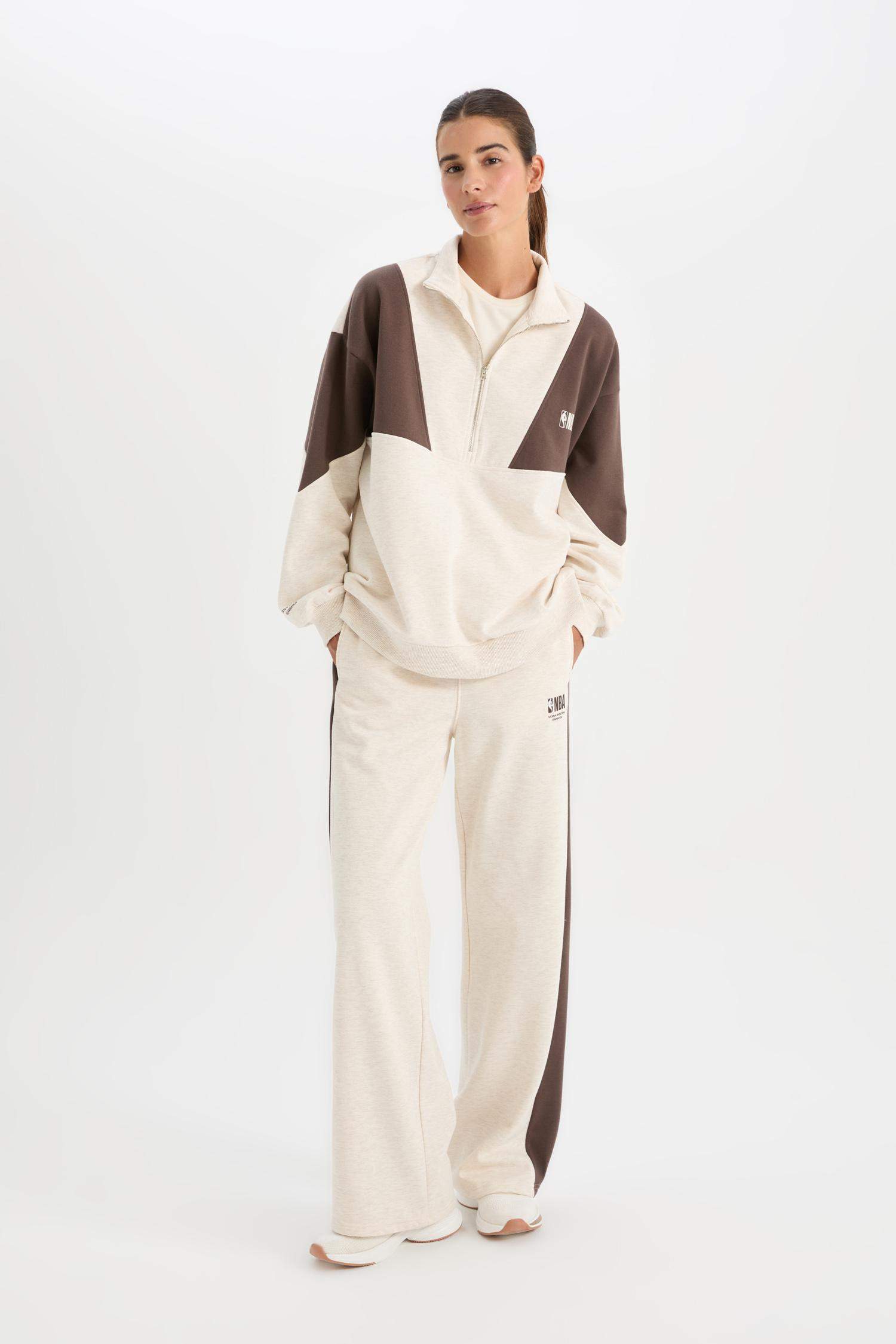 NBA кең аяқ 3 көтерілген жіп кең етек Шалбар