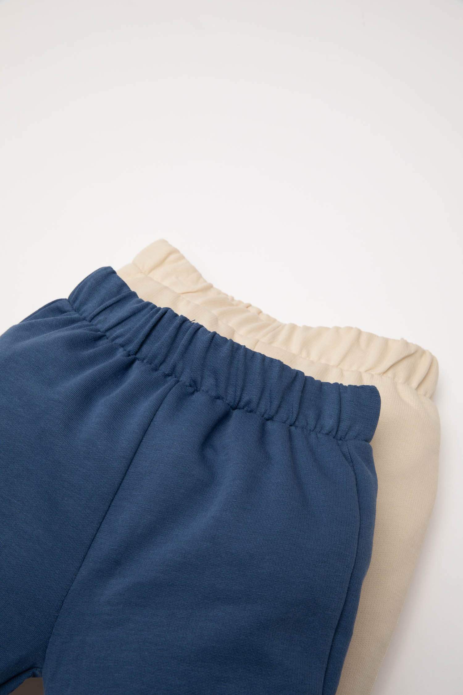 Erkek Bebek Beli Lastikli Baskılı 2'li Eşofman Altı