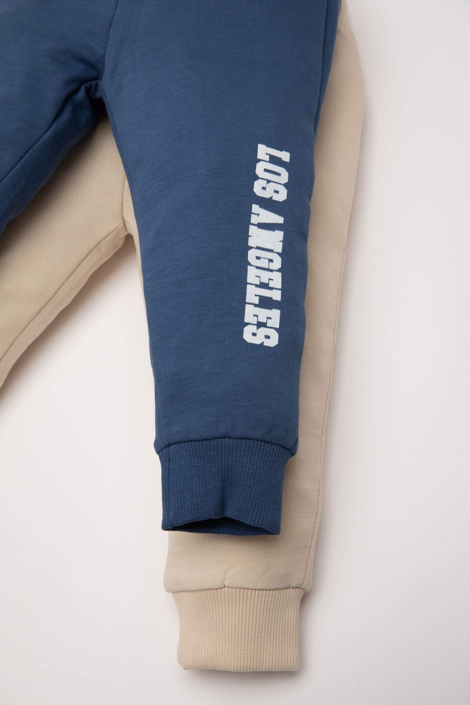 Erkek Bebek Beli Lastikli Baskılı 2'li Eşofman Altı