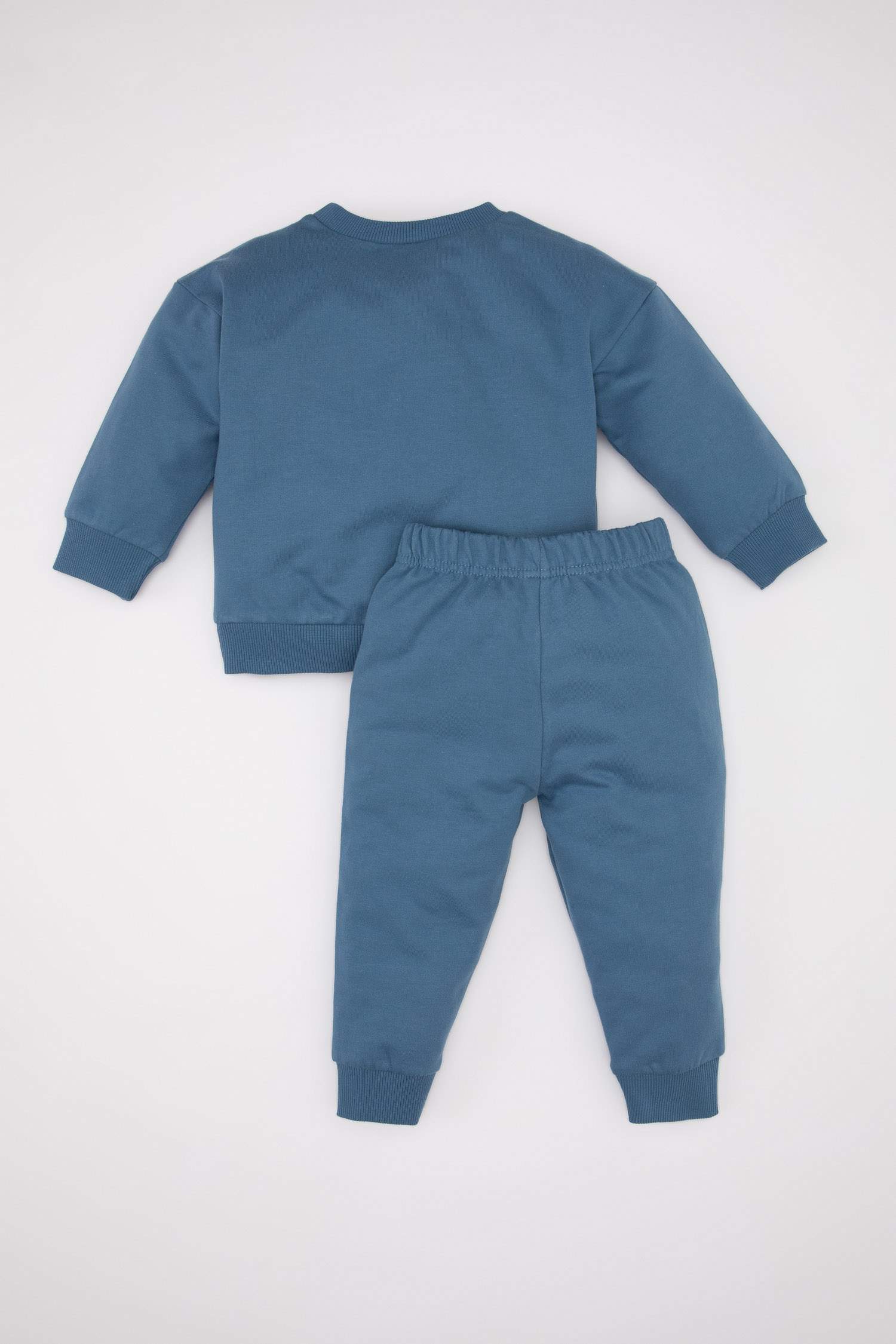 Erkek Bebek 2'li Takım Baskılı Sweatshirt Jogger Eşofman Altı