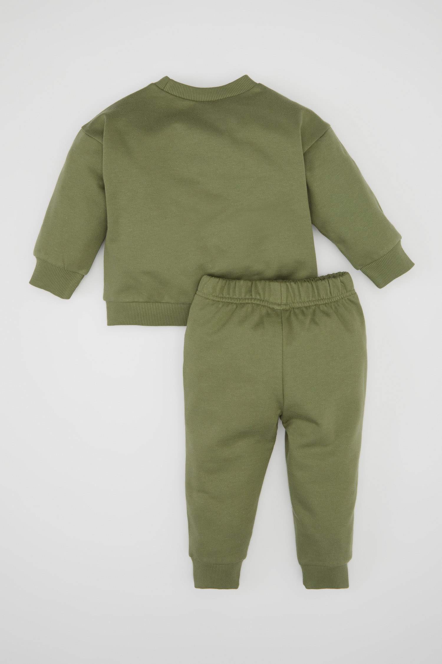 Erkek Bebek 2'li Takım Baskılı Sweatshirt Jogger Eşofman Altı