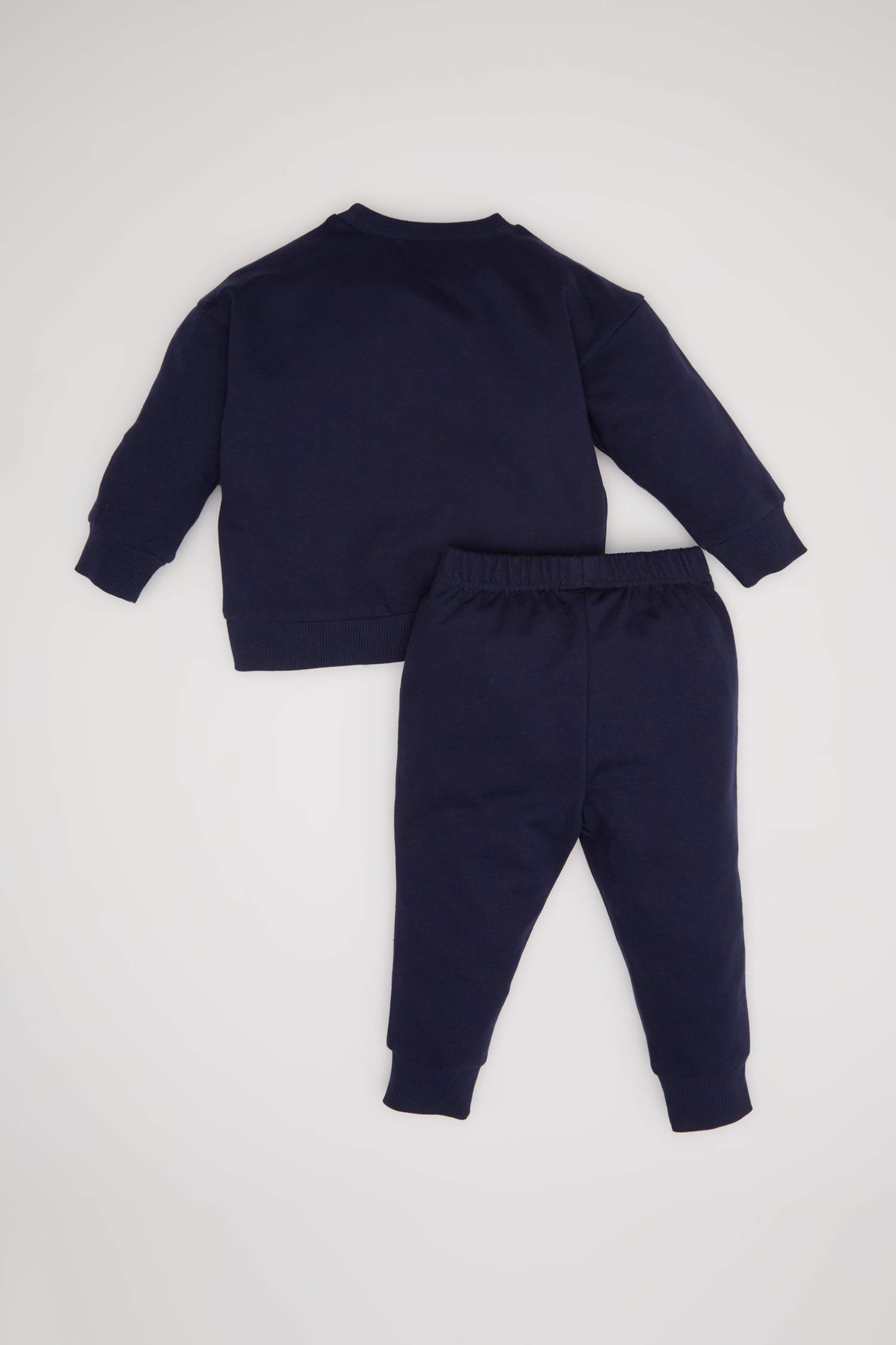 Baby Boy Slogan Printed Thin Sweatshirt Fabric 2 Piece Set