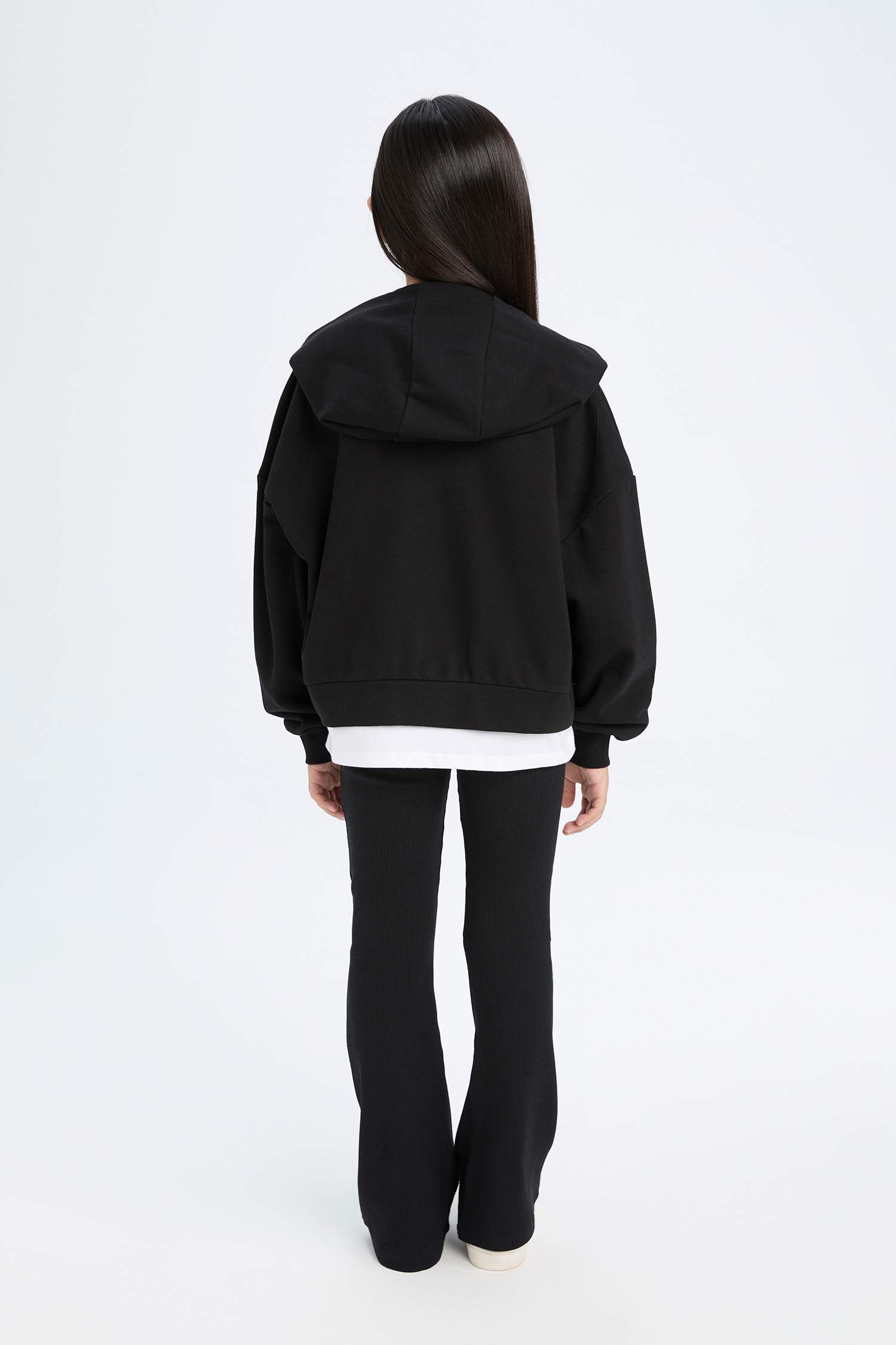 Girl Printed Hooded Sweatshirt Leggings 2 Piece Set